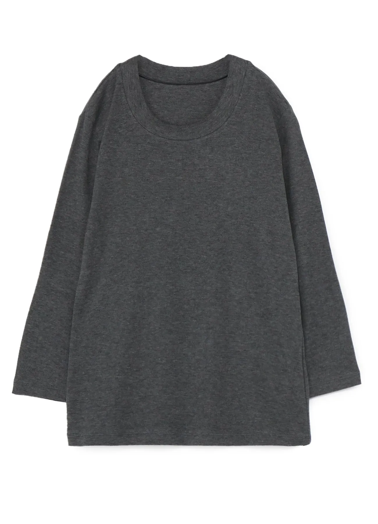 LYOCELL STRETCH RIB JERSEY ROUND NECK 3/4 SLEEVE SHIRT sold by Yohji Yamamoto product image thumbnail 2