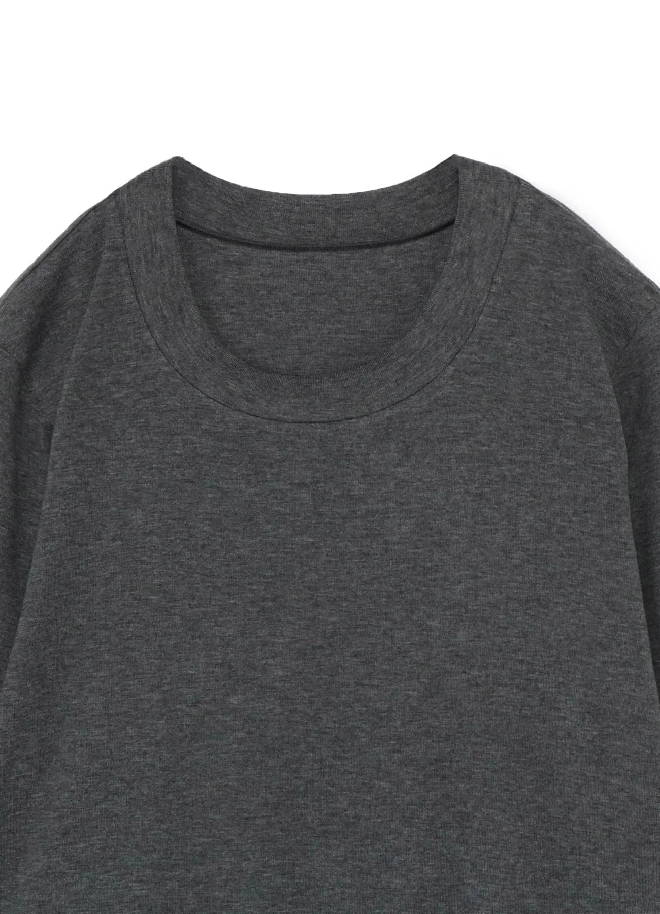 LYOCELL STRETCH RIB JERSEY ROUND NECK 3/4 SLEEVE SHIRT sold by Yohji Yamamoto product image thumbnail 4