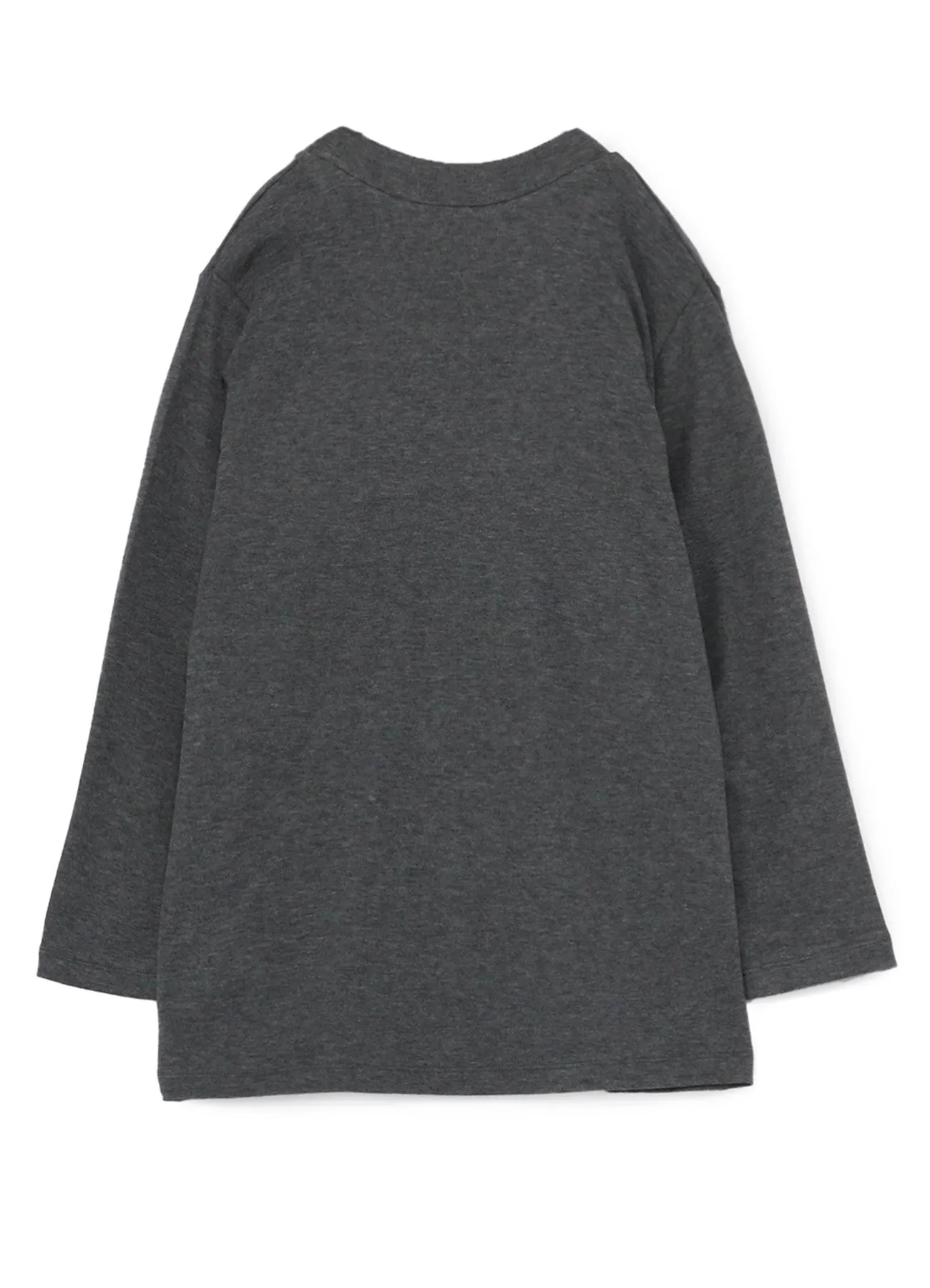 LYOCELL STRETCH RIB JERSEY ROUND NECK 3/4 SLEEVE SHIRT sold by Yohji Yamamoto product image thumbnail 3