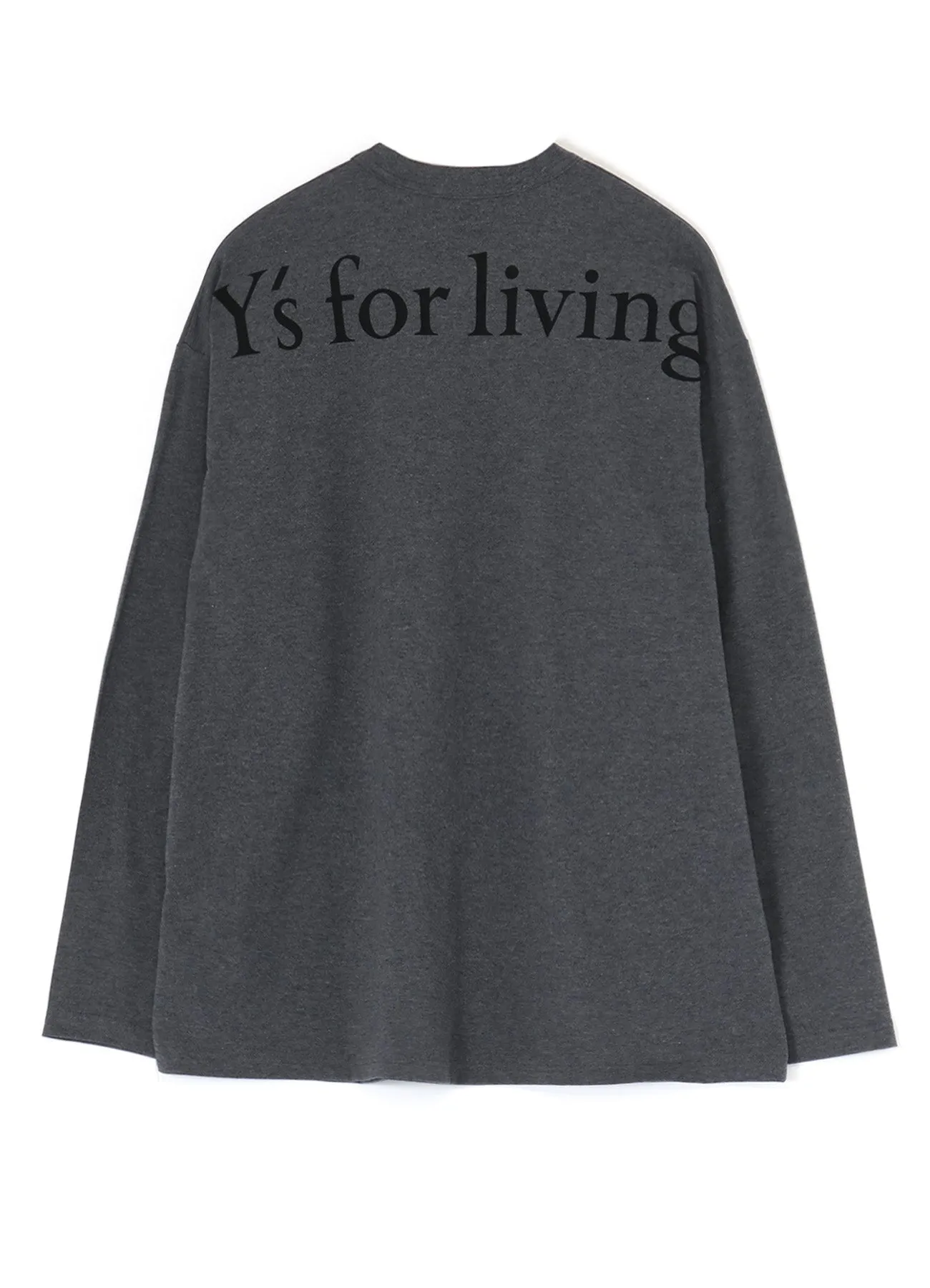 40/2 COTTON JERSEY LONG SLEEVE T-SHIRT (L) sold by Yohji Yamamoto product image thumbnail 3