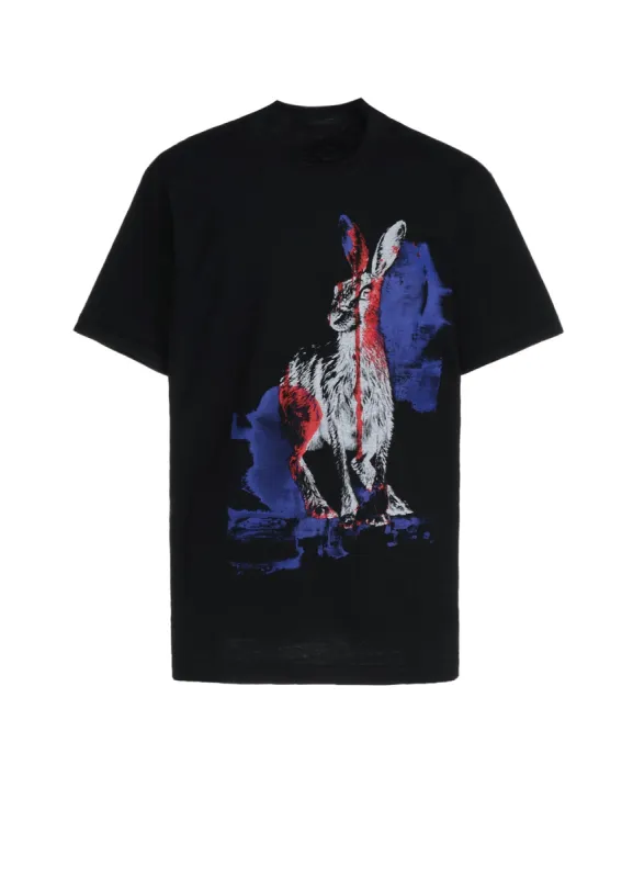WILD RABBIT ANIMAL GRAPHIC T-SHIRT sold by Yohji Yamamoto