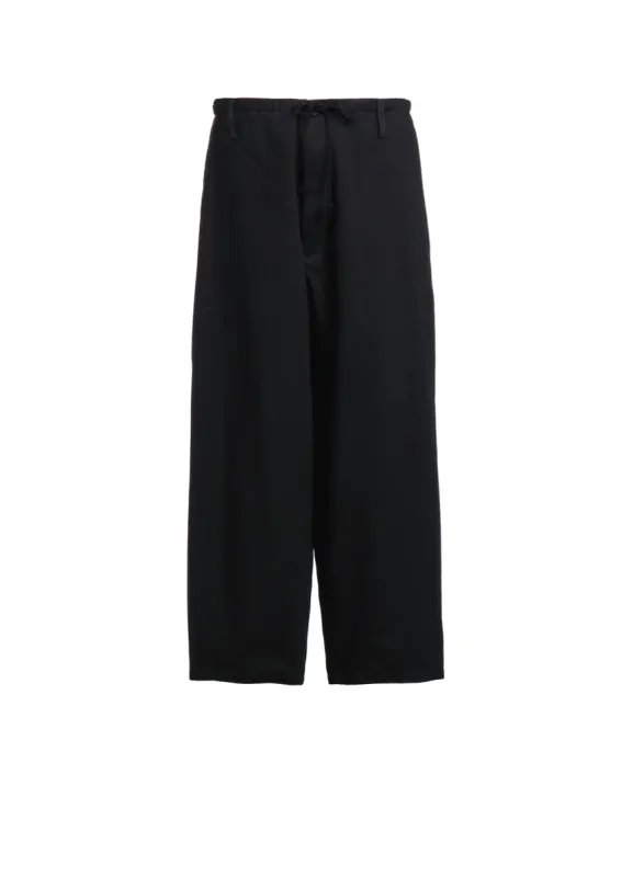 COTTON DRILL DRAWSTRING WIDE PANTS sold by Yohji Yamamoto