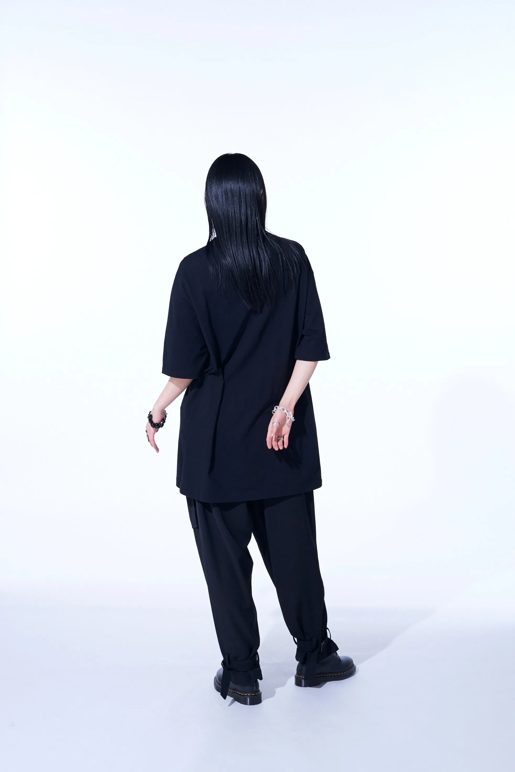 COTTON JERSEY LAYERED T-SHIRT sold by Yohji Yamamoto product image thumbnail 4
