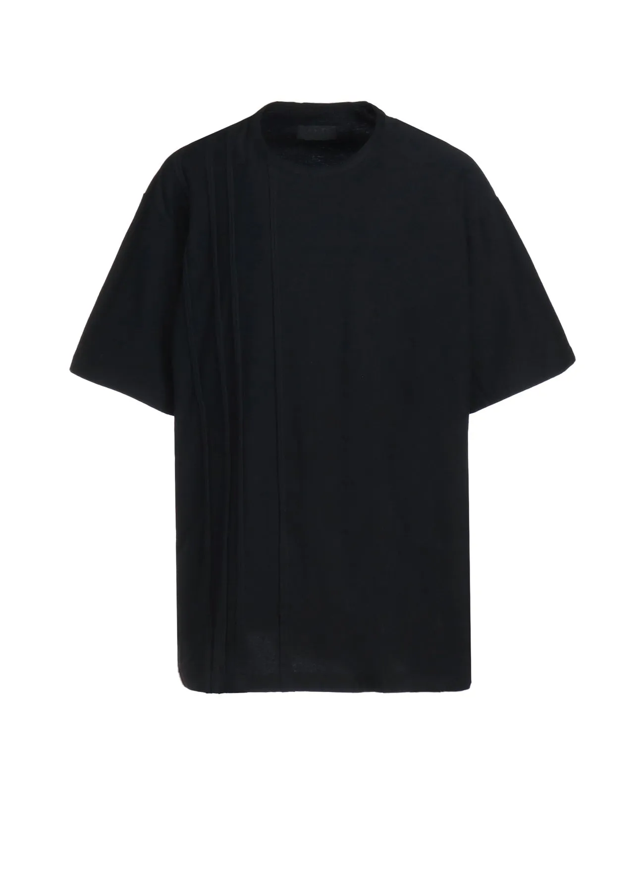 COTTON JERSEY VERTICALLY GRAFTED STRIPED T-SHIRT sold by Yohji Yamamoto