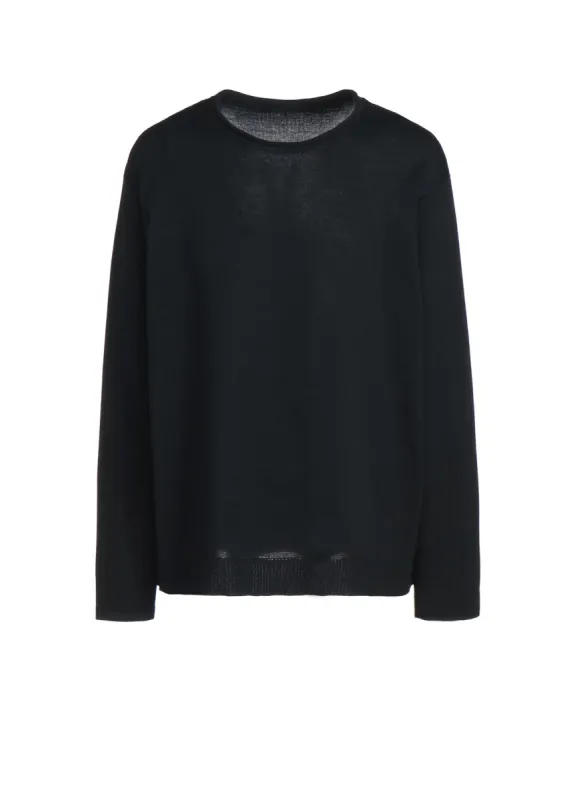 BLENDED YARN PULLOVER KINT WITH KNIT WITH OUTSEAM DESIGN sold by Yohji Yamamoto