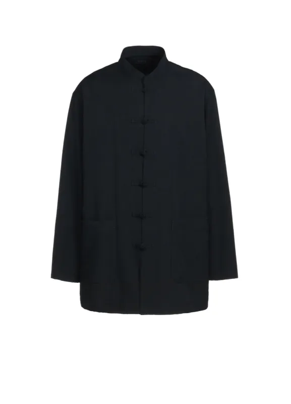 WASHER FINISHED WOOL GABARDINE CHINA JACKET sold by Yohji Yamamoto