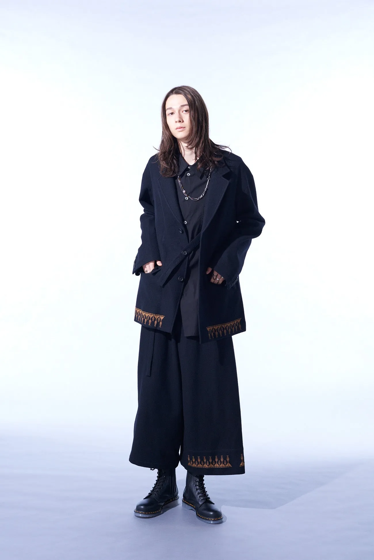 COMPRESSED JERSEY ETHNIC EMBROIDERED JACKET sold by Yohji Yamamoto product image thumbnail 5
