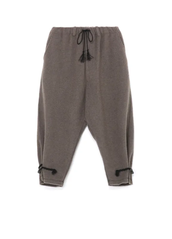 PE/W SLIVER JERSEY SARUEL PANTS WITH TOGGLE BUTTONS AT HEM sold by Yohji Yamamoto