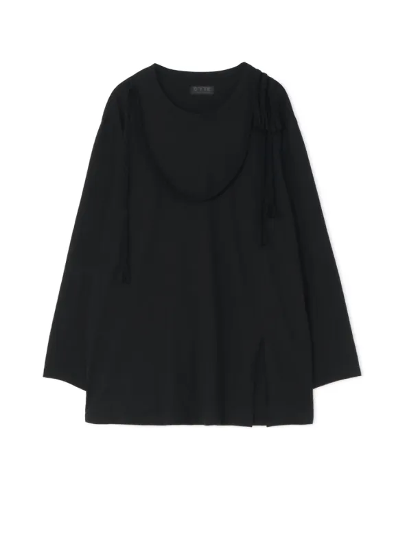 40/2 JERSEY BRAIDED T-SHIRT sold by Yohji Yamamoto