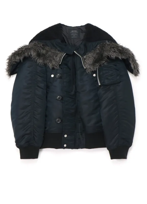 WATER REPELLENT NYLON TWILL OVERSIZED N-2B FLIGHT JACKET sold by Yohji Yamamoto