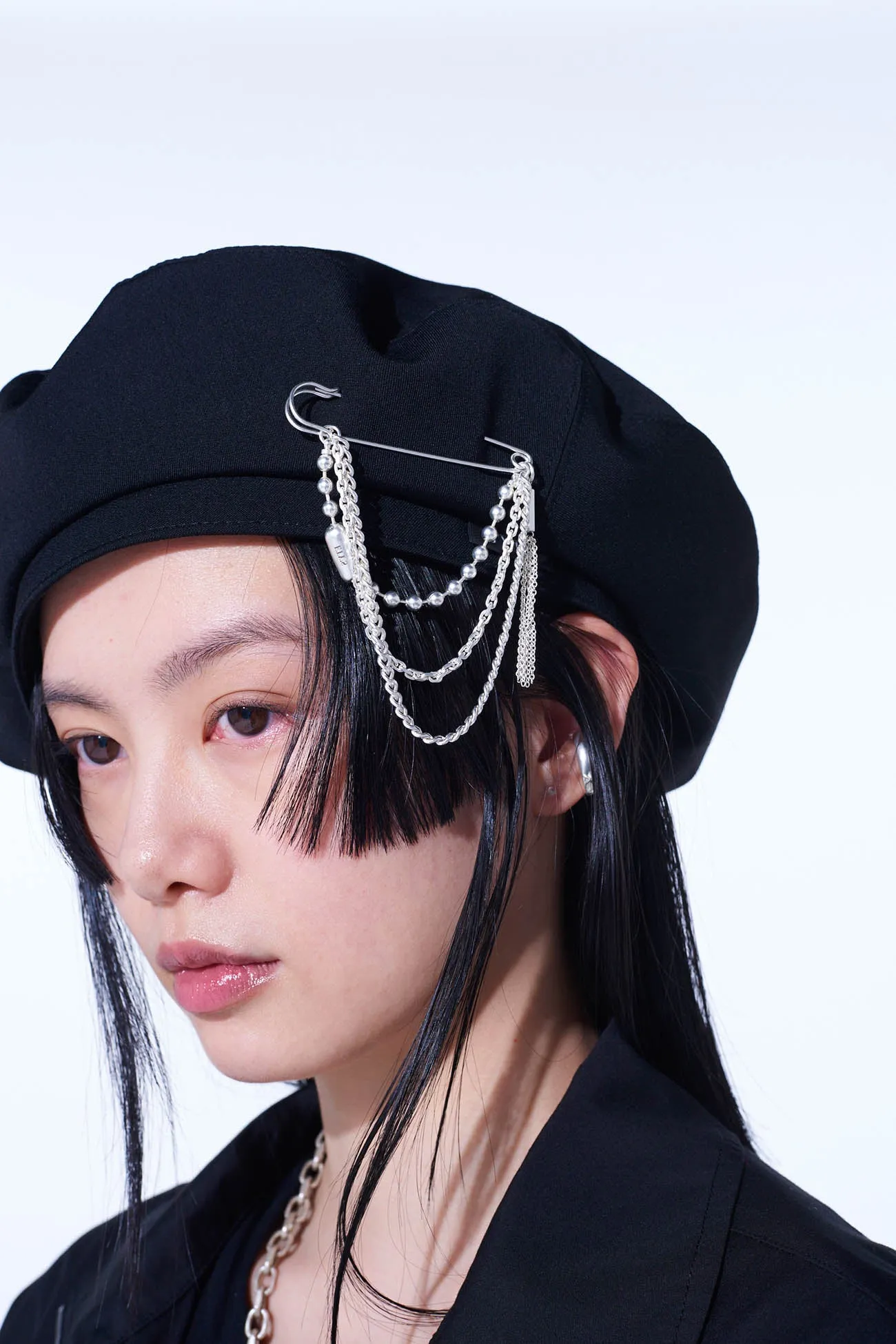 BRASS BALL CHAIN BROOCH sold by Yohji Yamamoto product image thumbnail 4
