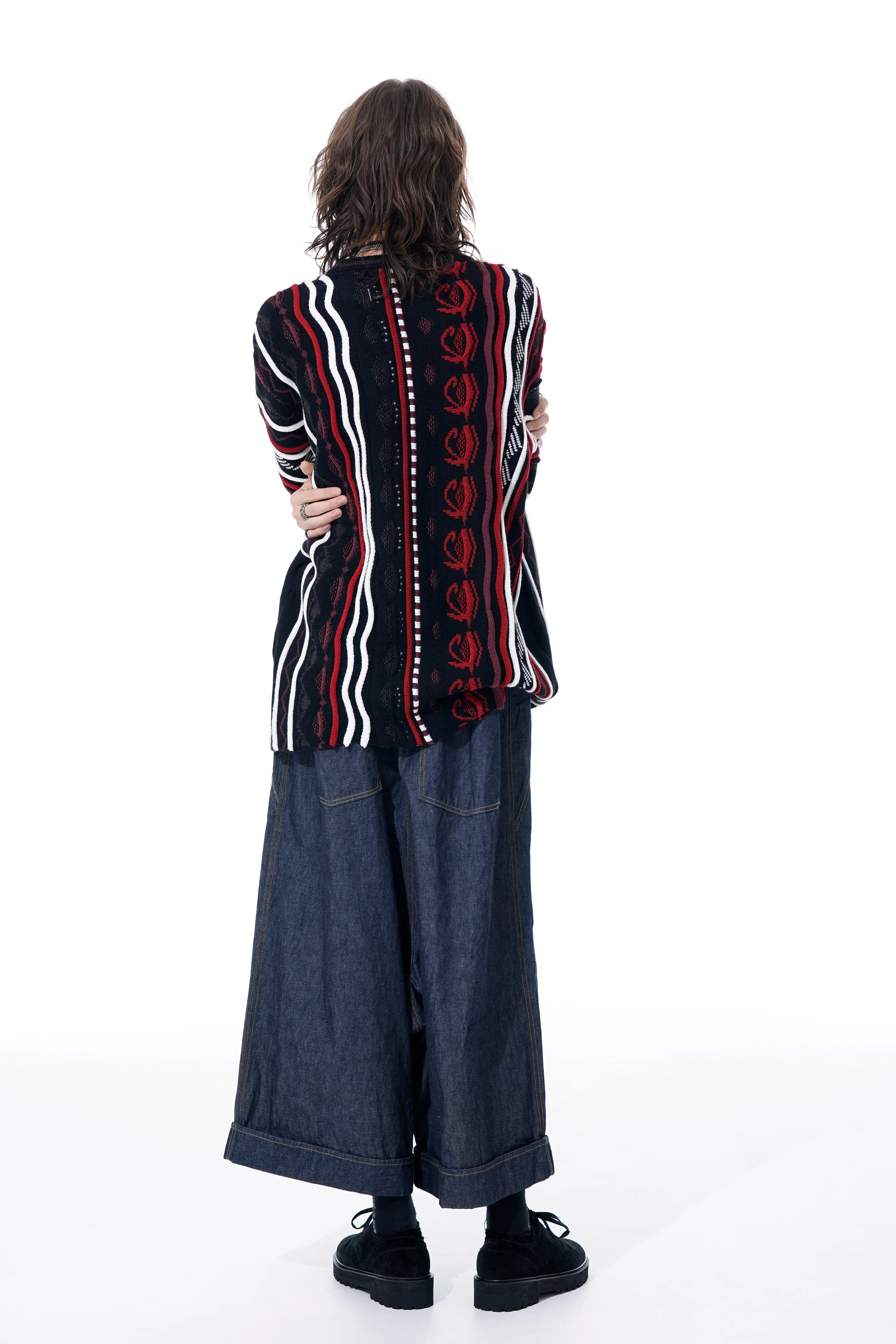 BULKY WOOL 3D MULTI-COLOR PULLOVER KNIT sold by Yohji Yamamoto product image thumbnail 5