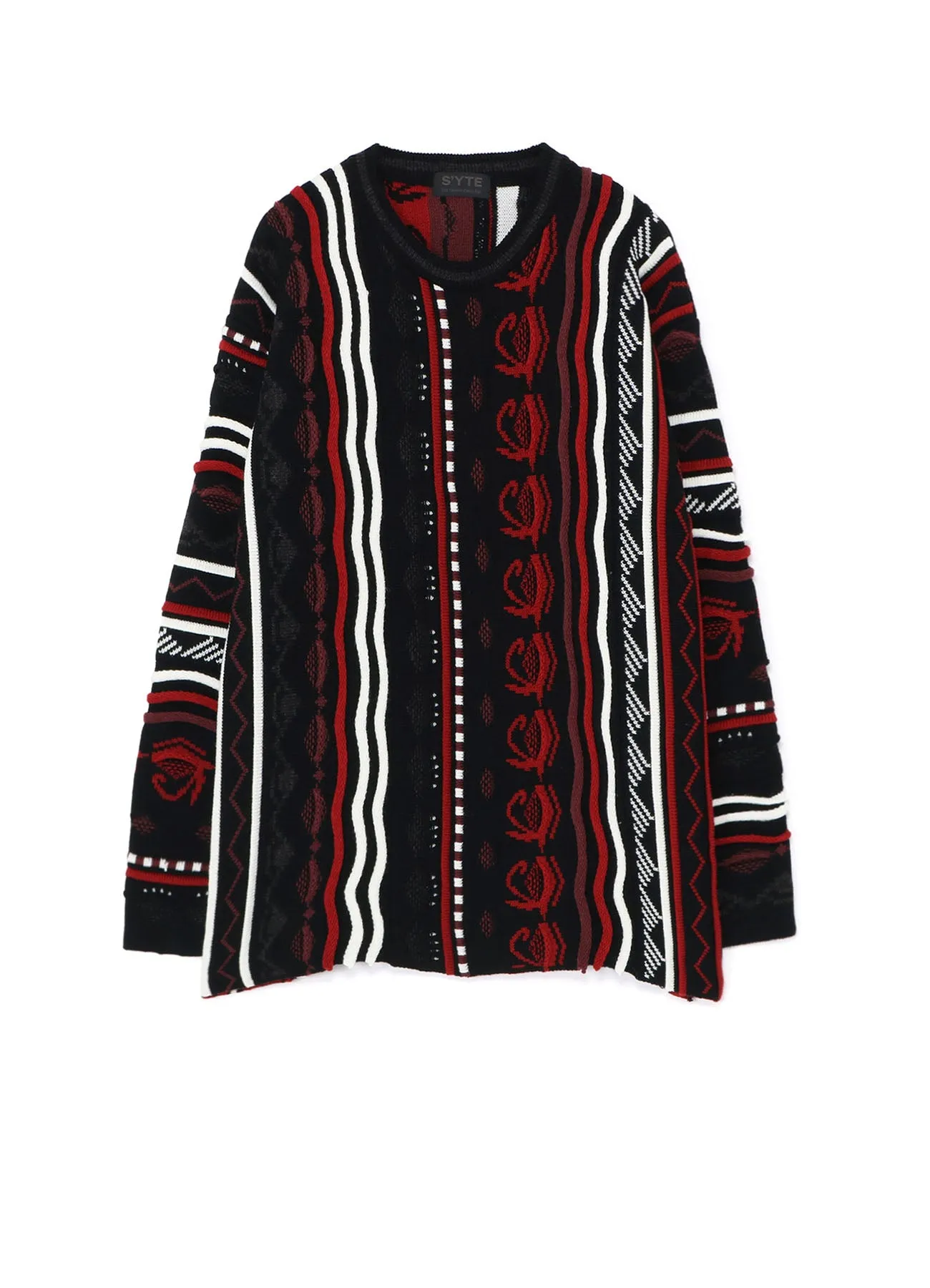 BULKY WOOL 3D MULTI-COLOR PULLOVER KNIT sold by Yohji Yamamoto