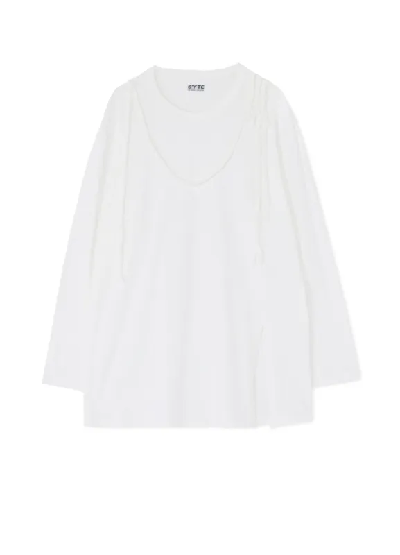 40/2 JERSEY BRAIDED T-SHIRT sold by Yohji Yamamoto