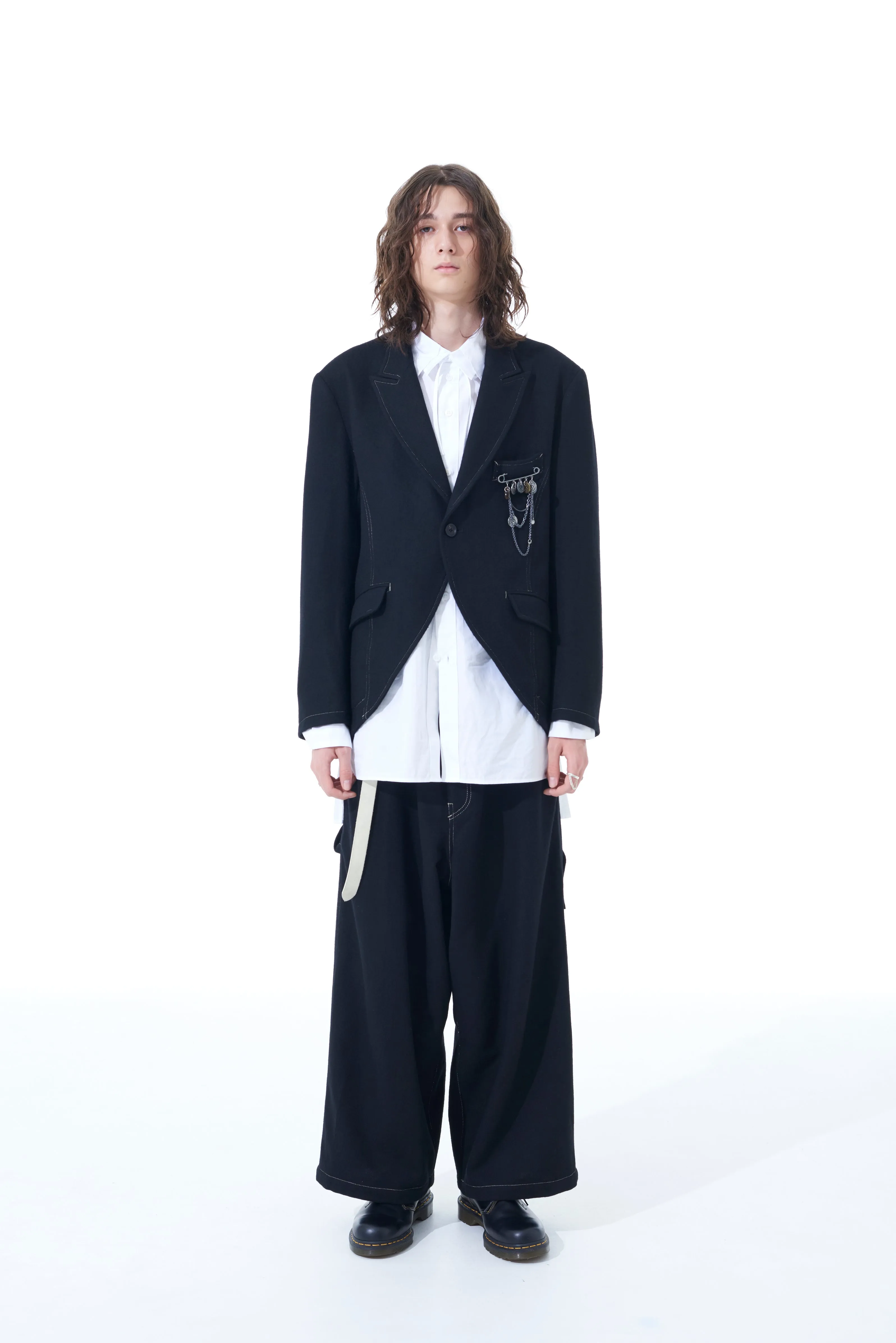 FLANNEL PEAKED JACKET sold by Yohji Yamamoto product image thumbnail 2