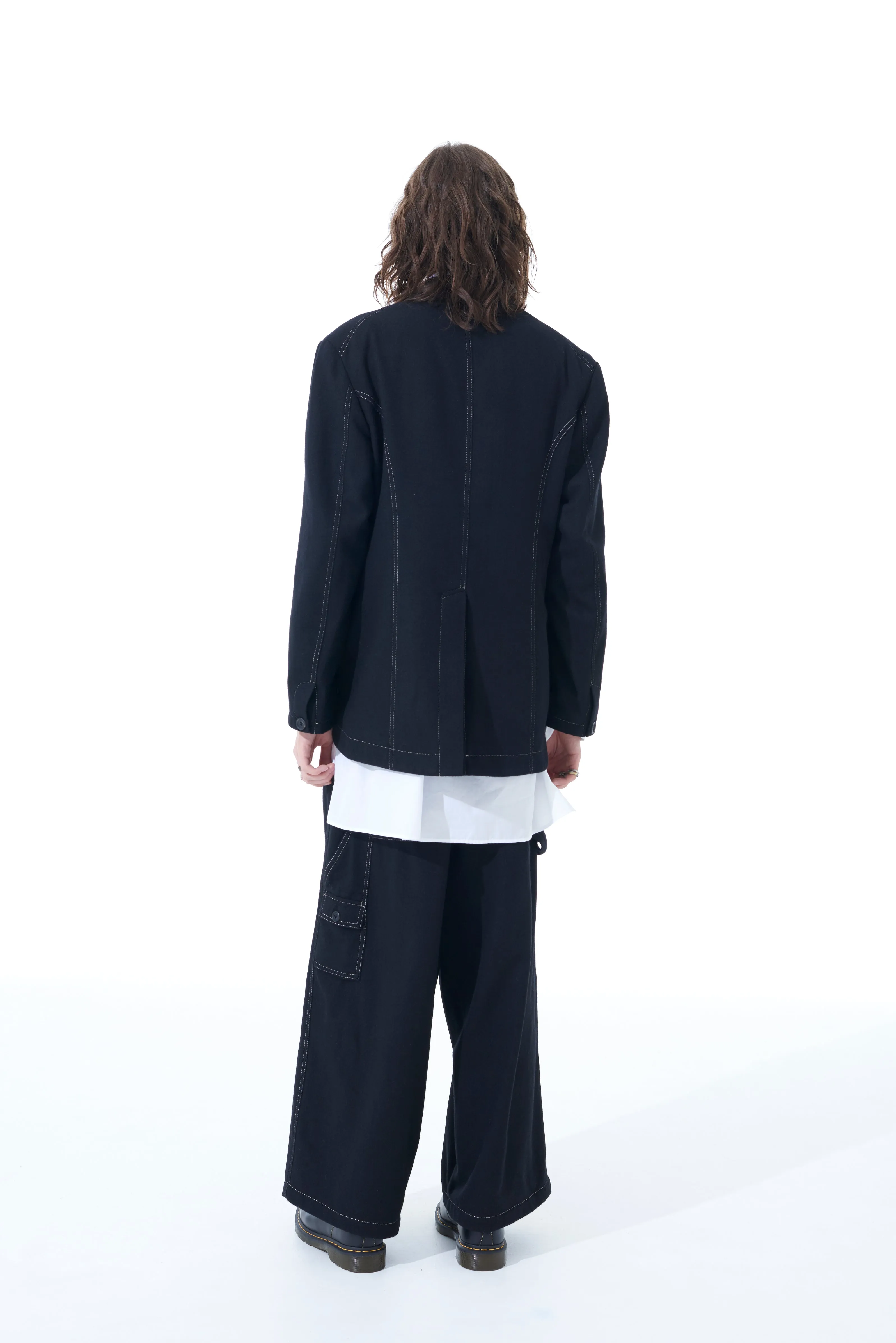 FLANNEL PEAKED JACKET sold by Yohji Yamamoto product image thumbnail 5