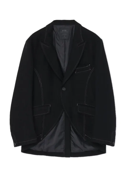 FLANNEL PEAKED JACKET sold by Yohji Yamamoto