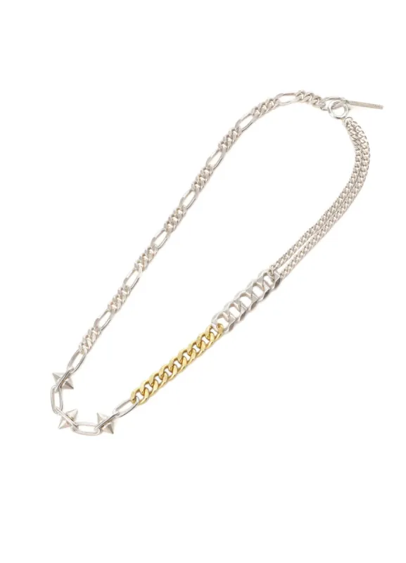 SPIKE FIGARO CURVE CHAIN NECKLACE sold by Yohji Yamamoto