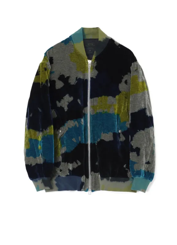TIE-DYE VELVET BIG MA-1 sold by Yohji Yamamoto