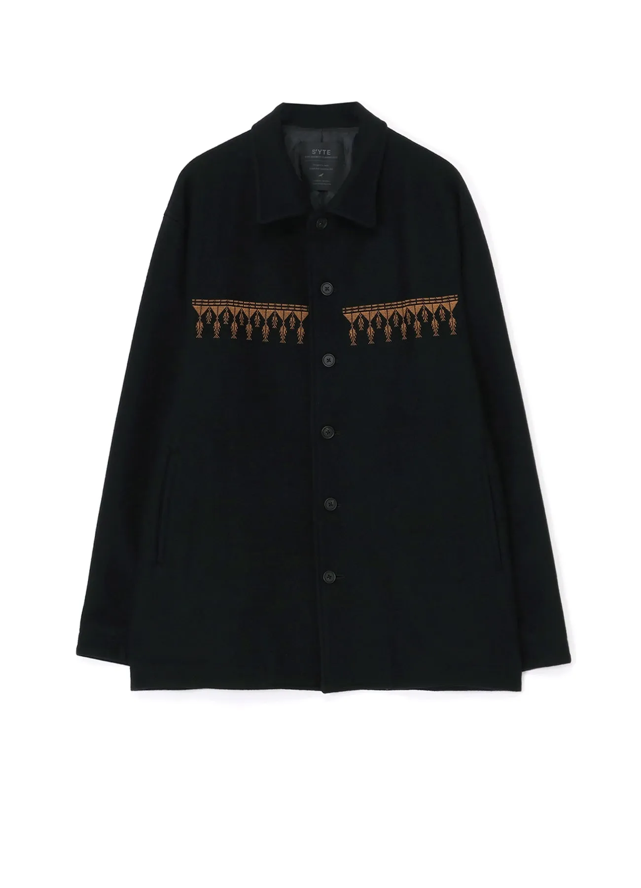 COMPRESSED JERSEY ETHNIC EMBROIDERED BLOUSON sold by Yohji Yamamoto