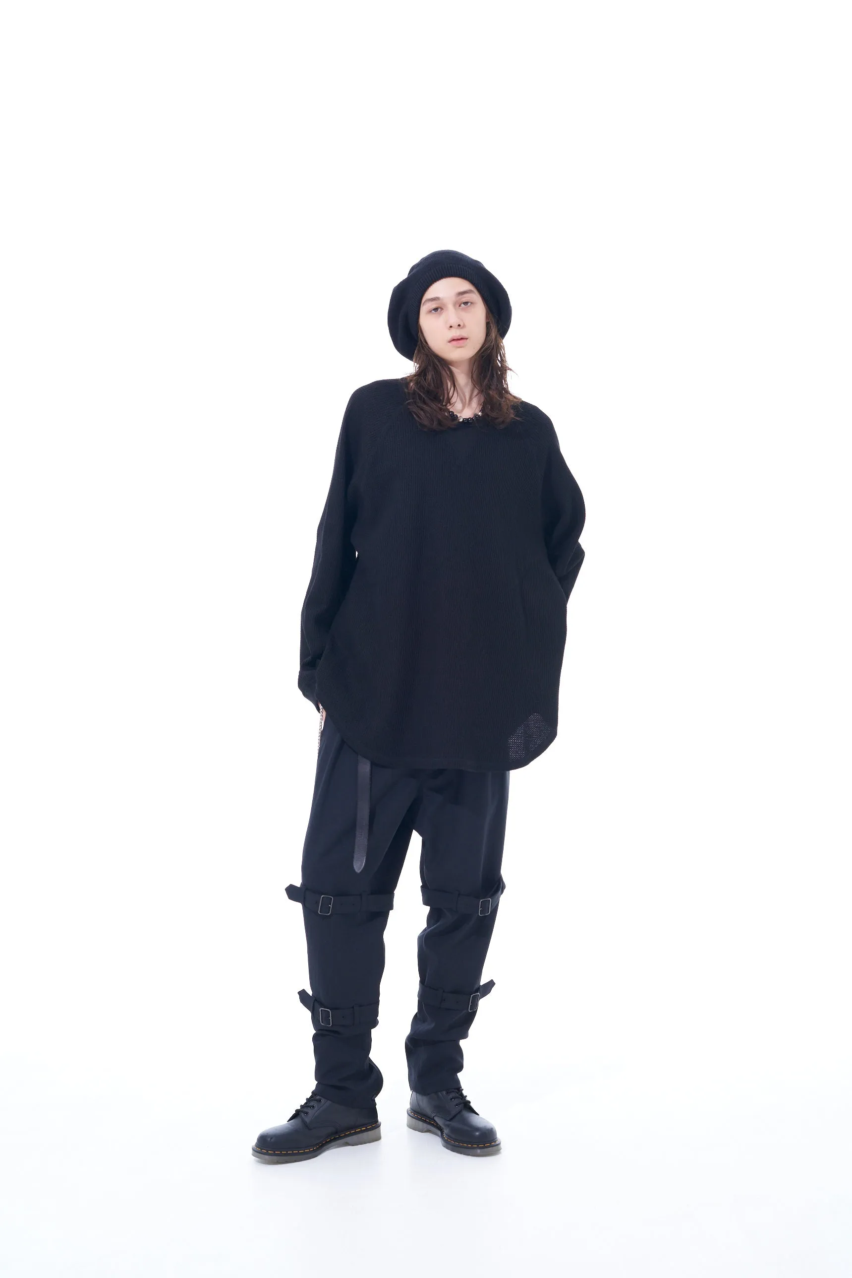 PE/STRETCH TWILL BANDAGE TAPERED PANTS sold by Yohji Yamamoto product image thumbnail 2