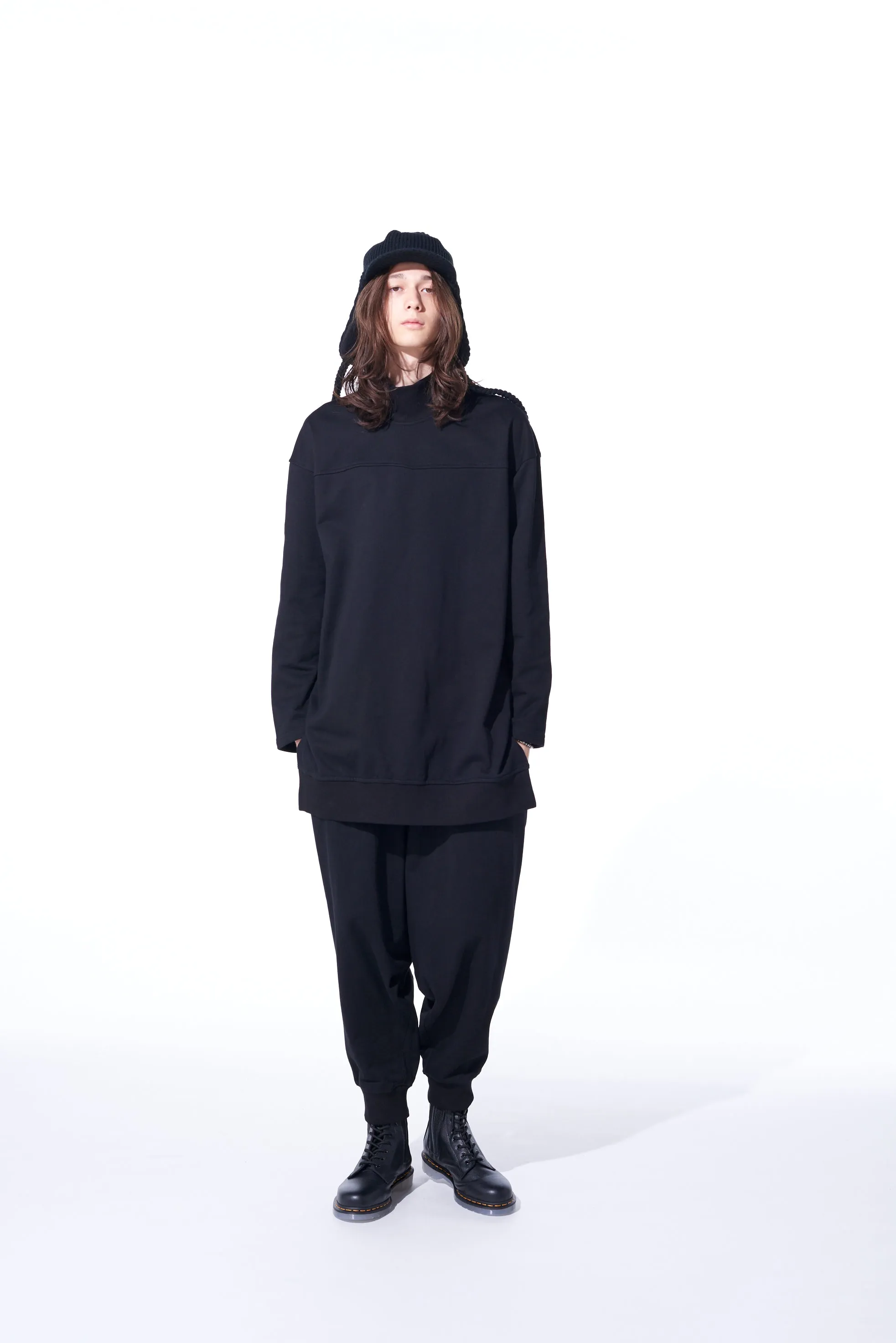 COTTON FLEECE FOOTBALL-STYLE SWEATSHIRTS sold by Yohji Yamamoto product image thumbnail 2