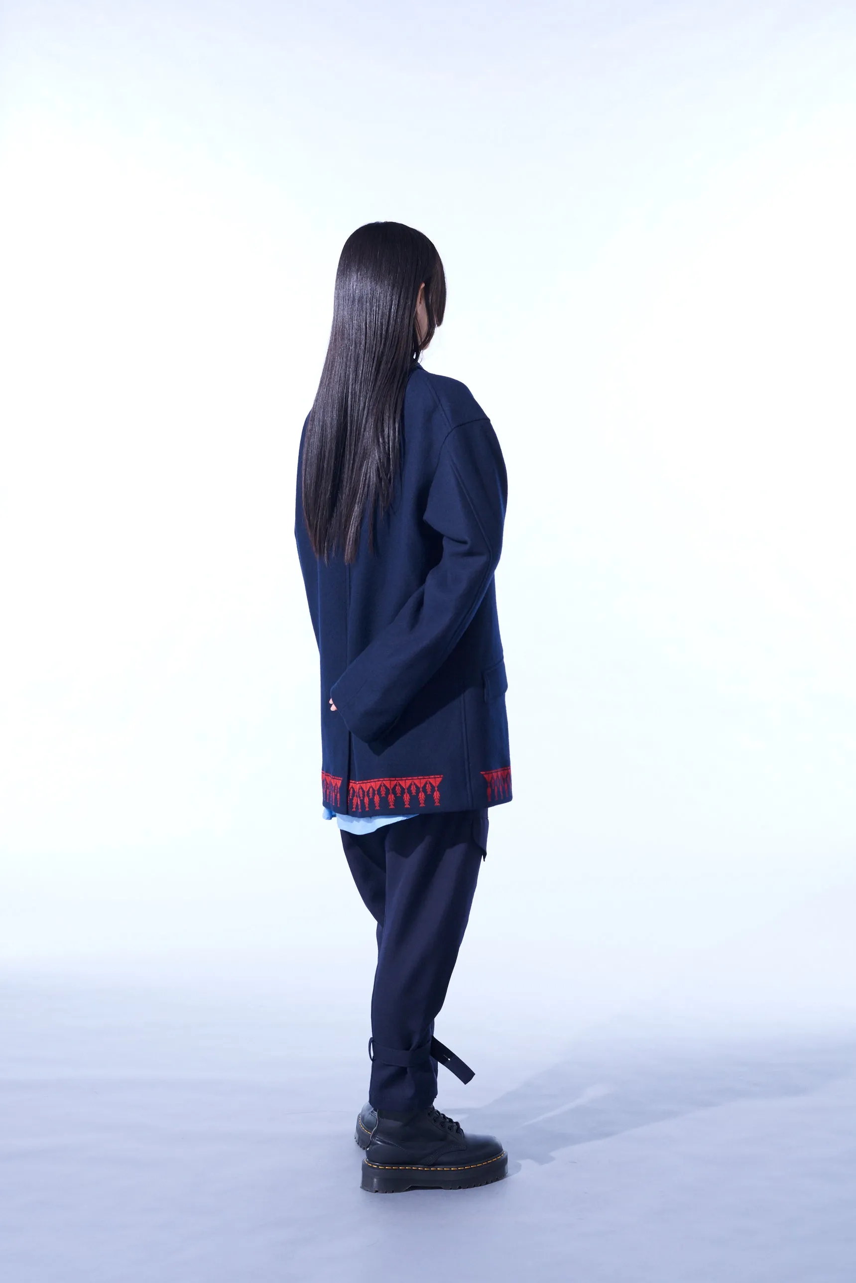 COMPRESSED JERSEY ETHNIC EMBROIDERED JACKET sold by Yohji Yamamoto product image thumbnail 4