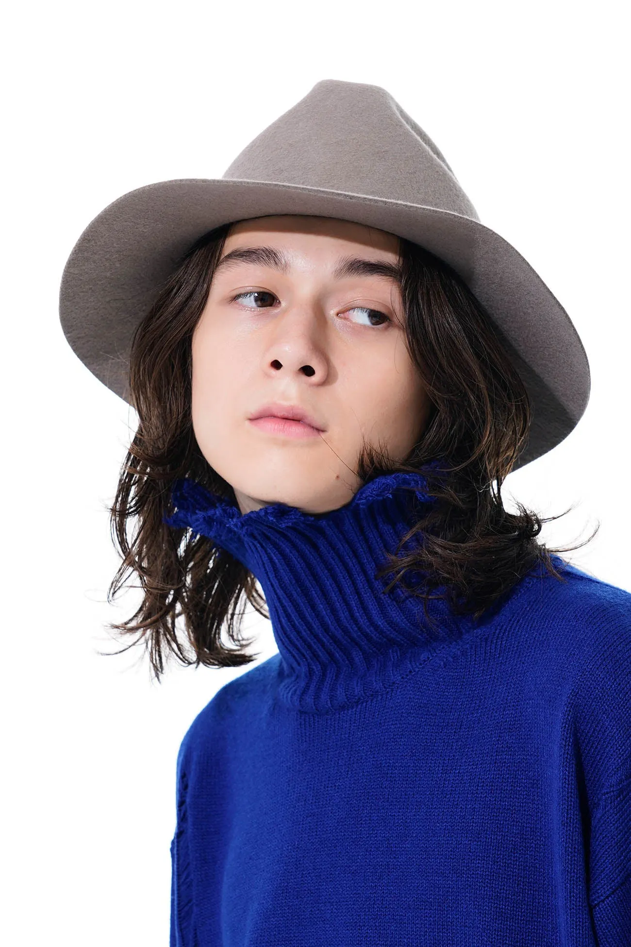 WOOL FELT LONG BRIM SOFT HAT sold by Yohji Yamamoto product image thumbnail 2