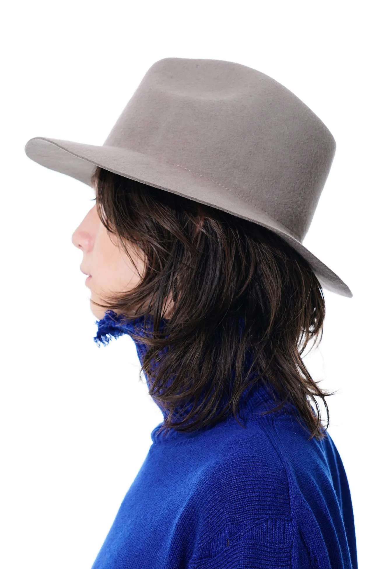 WOOL FELT LONG BRIM SOFT HAT sold by Yohji Yamamoto product image thumbnail 4