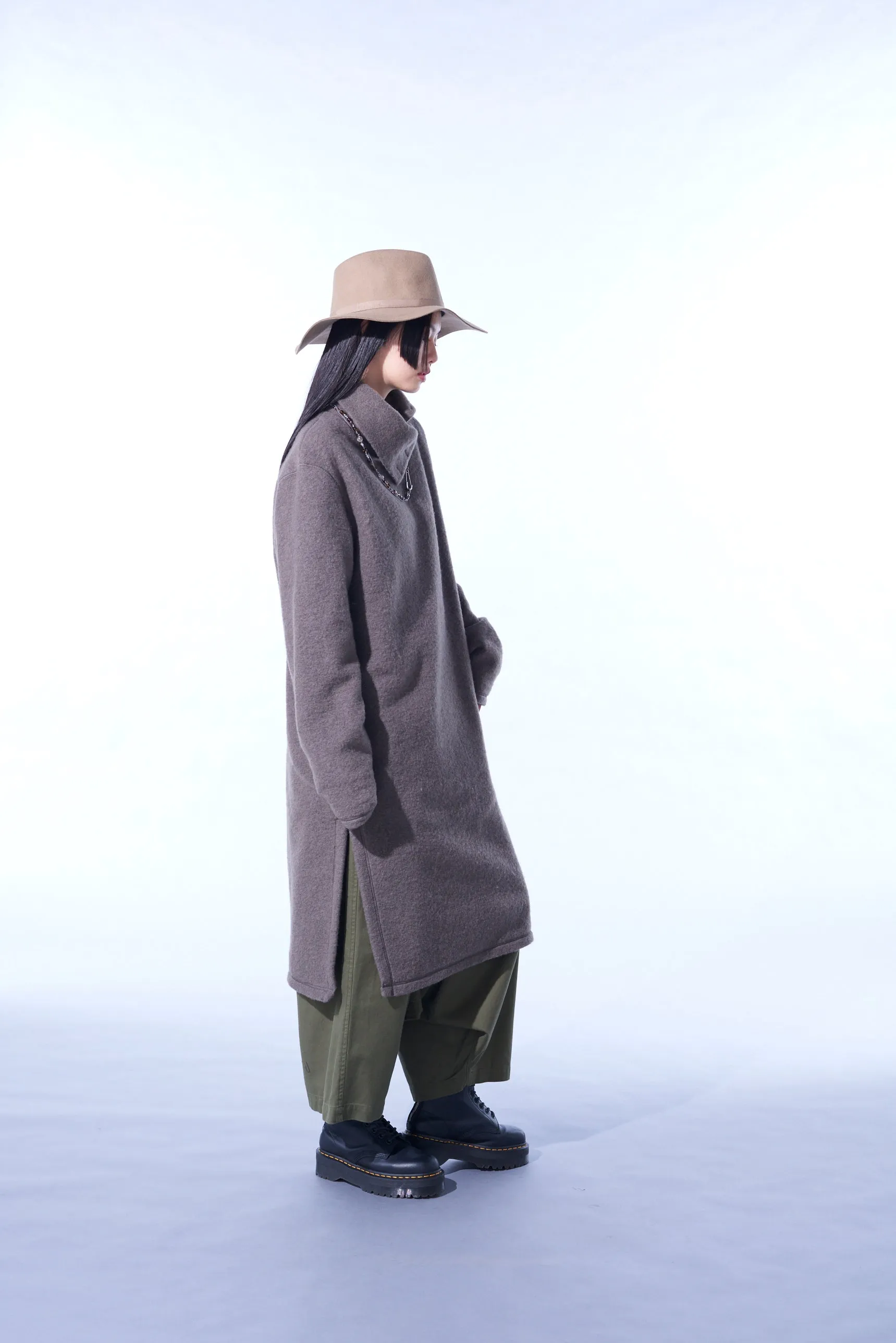 PE/W SLIVER JERSEY TURTLENECK LONG PULLOVER sold by Yohji Yamamoto product image thumbnail 5