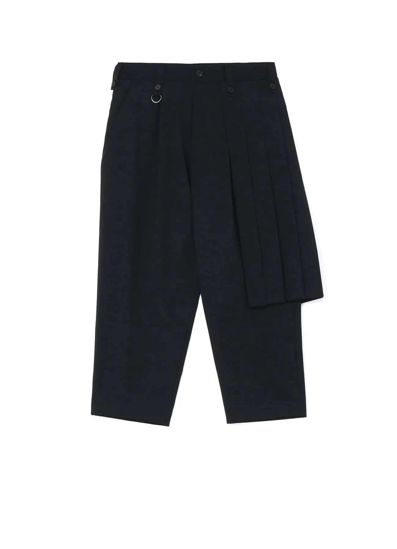 T/W GABARDINE LEFT SIDE PLEAT PANTS sold by Yohji Yamamoto