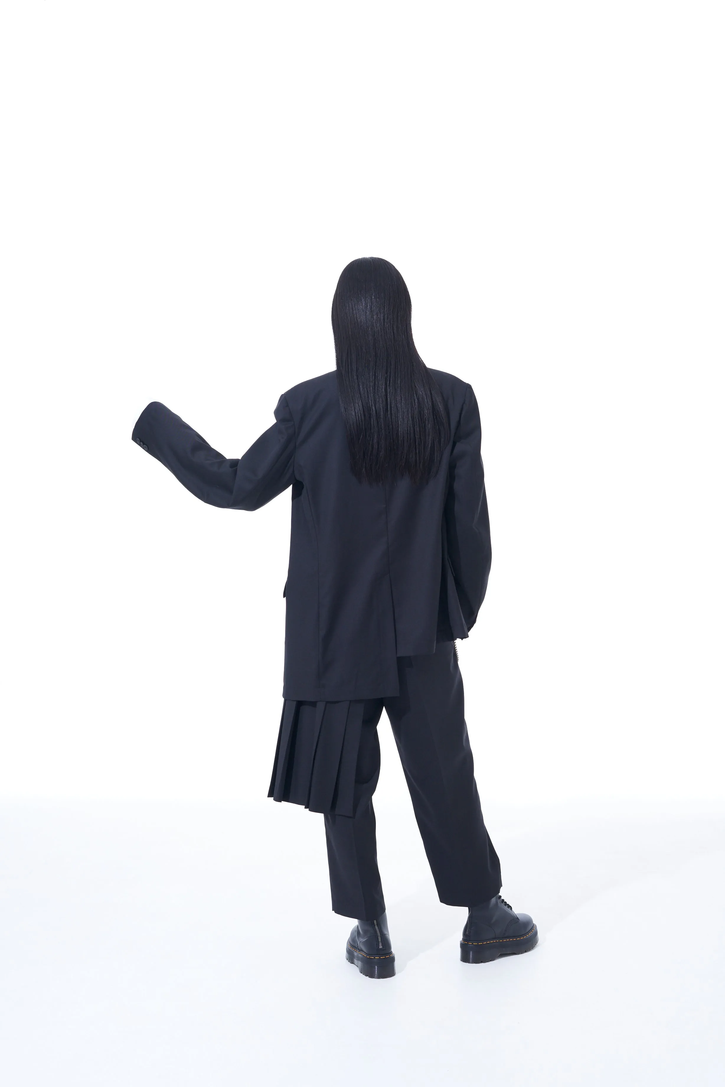 T/W GABARDINE LEFT SIDE PLEAT PANTS sold by Yohji Yamamoto product image thumbnail 5