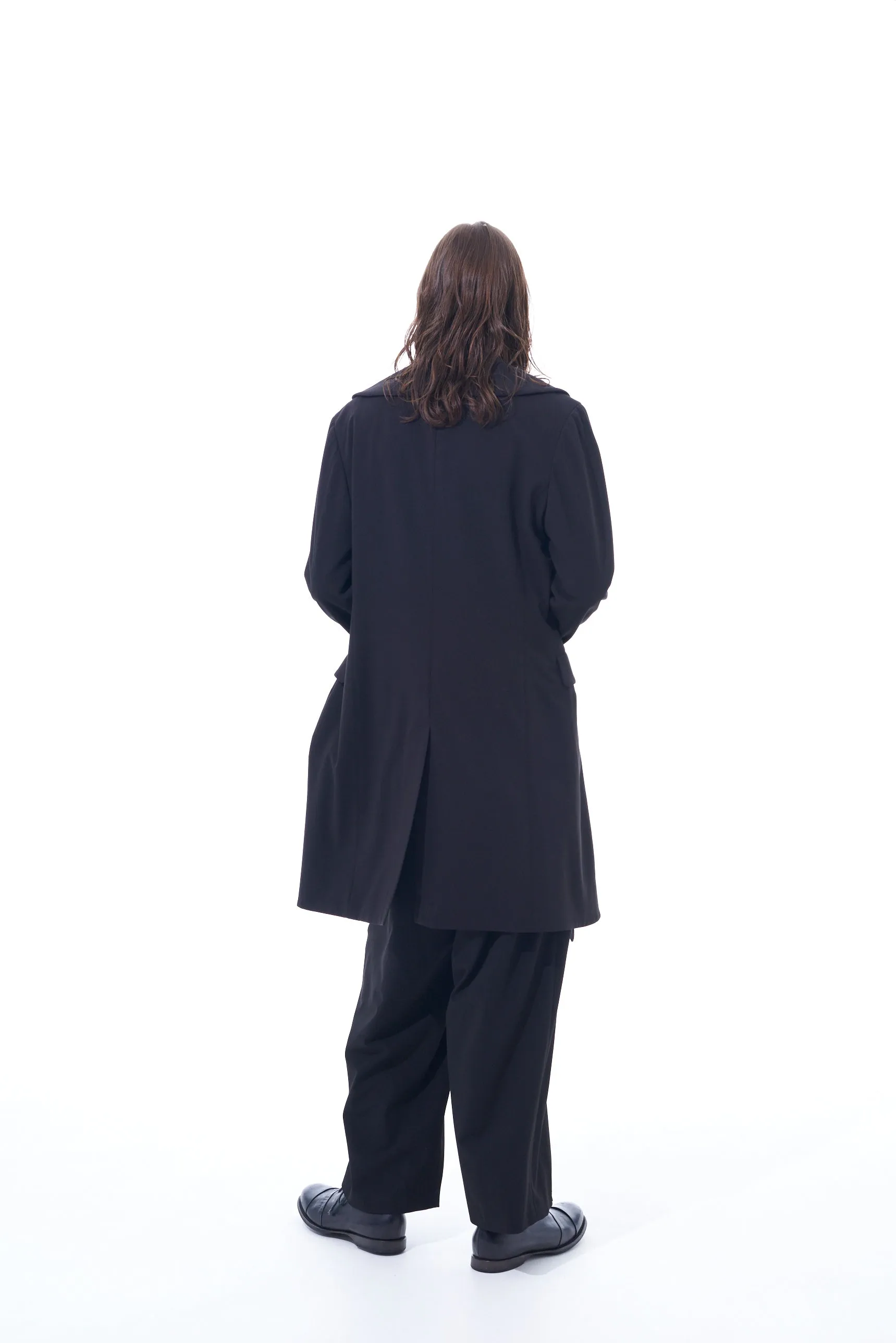 PE/RAYON GABARDINE STRETCH SHAWL COLLAR JACKET sold by Yohji Yamamoto product image thumbnail 4