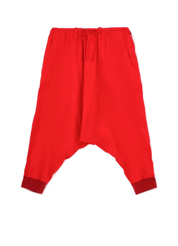 COTTON TWILL HEM RIB BALLOON SARUEL PANTS sold by Yohji Yamamoto
