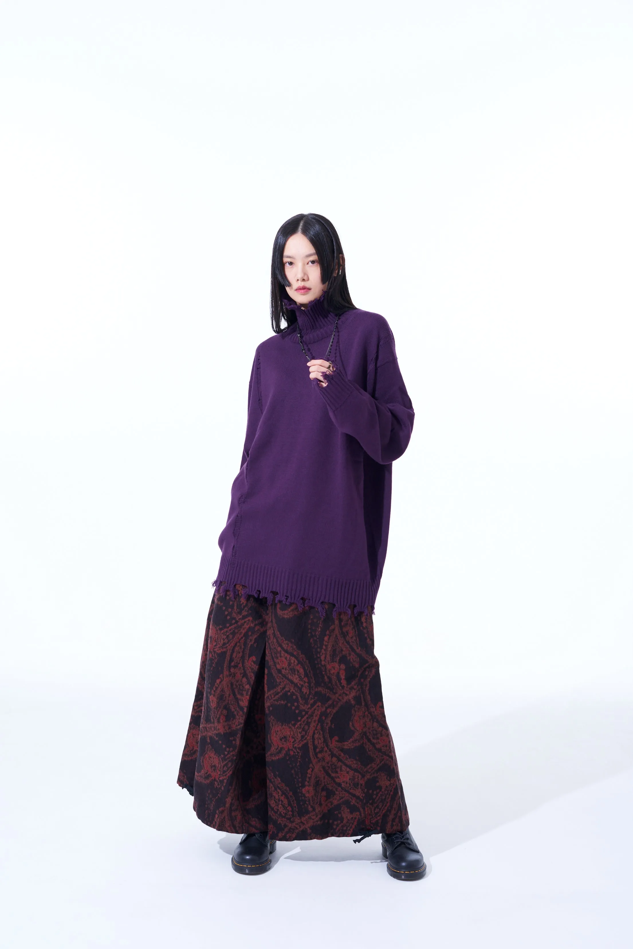 7G BULKY WOOL DAMAGE TURTLE PULLOVER sold by Yohji Yamamoto product image thumbnail 3