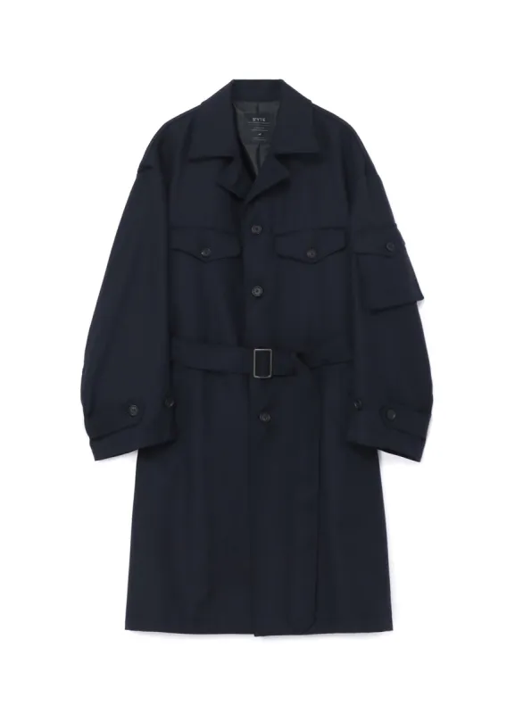 WOOL SURGE OVERSIZED MILITARY COAT sold by Yohji Yamamoto