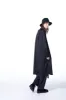 COTTON BROAD CLOTH STAND COLLAR LONG SHIRT WITH ROUNDED HEM sold by Yohji Yamamoto