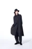 COTTON BROAD CLOTH STAND COLLAR LONG SHIRT WITH ROUNDED HEM sold by Yohji Yamamoto