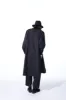 COTTON BROAD CLOTH STAND COLLAR LONG SHIRT WITH ROUNDED HEM sold by Yohji Yamamoto