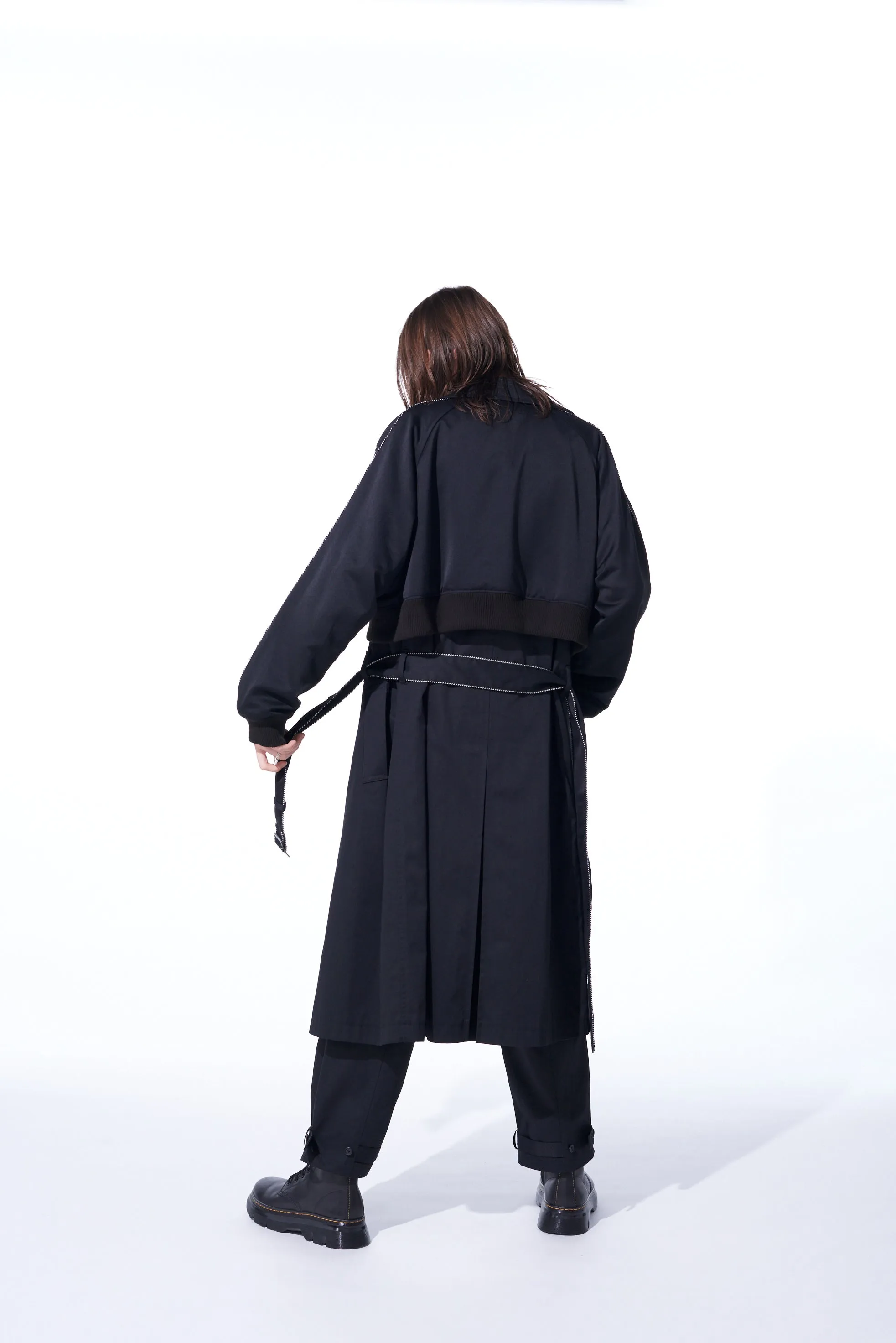 PE/COTTON TWILL "SUKAJAN" TRENCH COAT sold by Yohji Yamamoto product image thumbnail 5