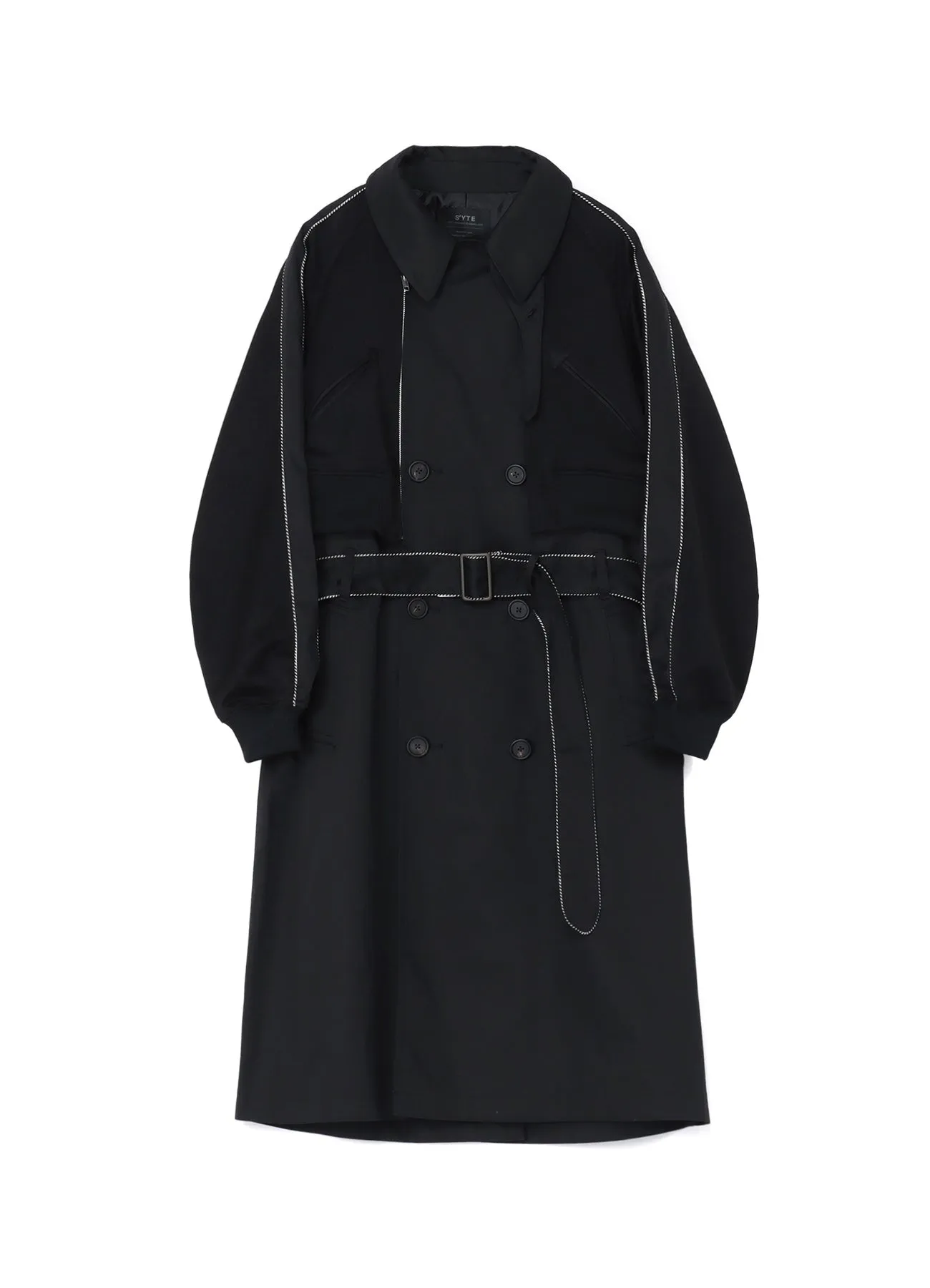 PE/COTTON TWILL "SUKAJAN" TRENCH COAT sold by Yohji Yamamoto