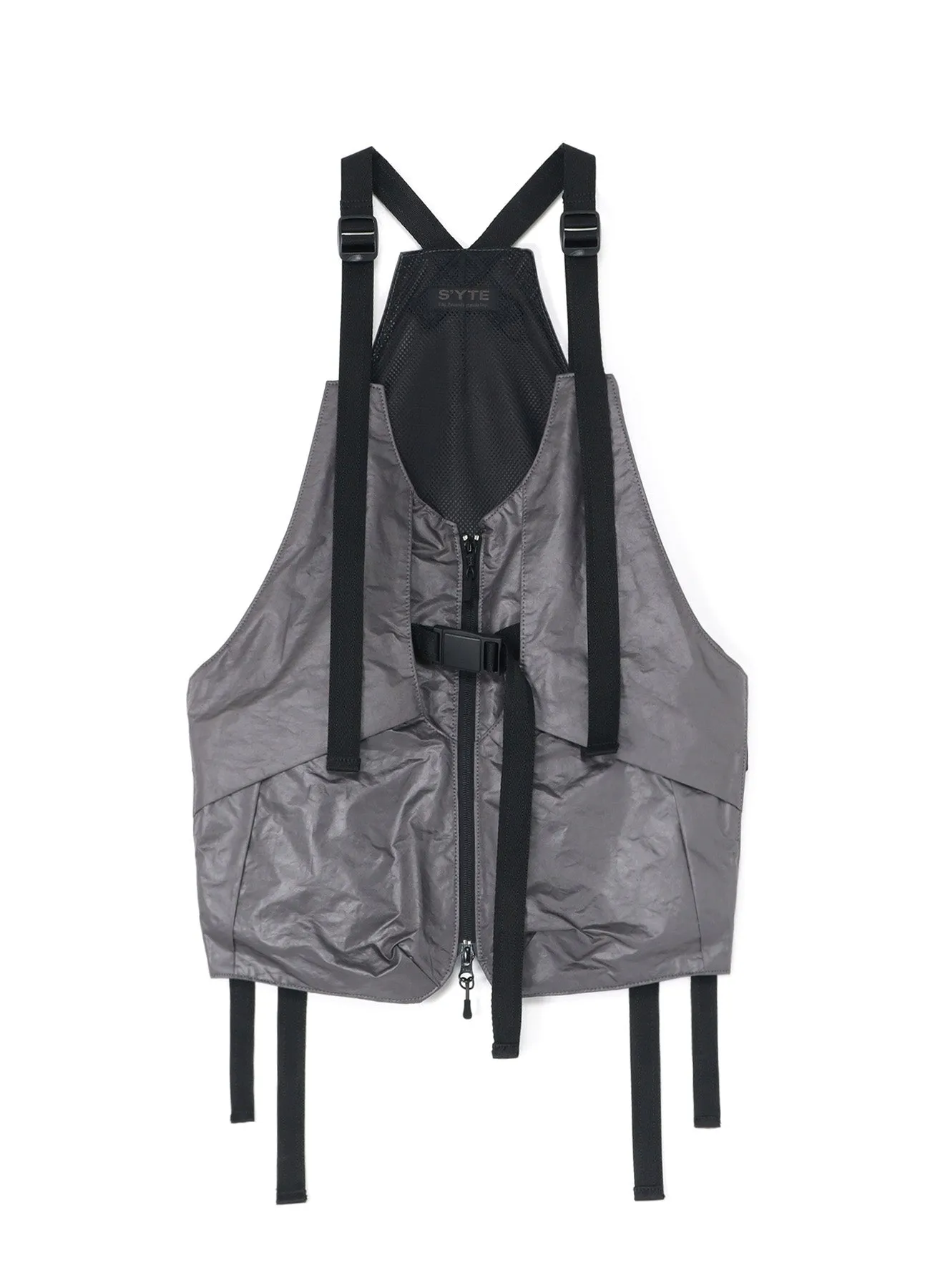 PE/NY WATER REPELLENT TAFFETA MULTI-POCKET TECH VEST sold by Yohji Yamamoto