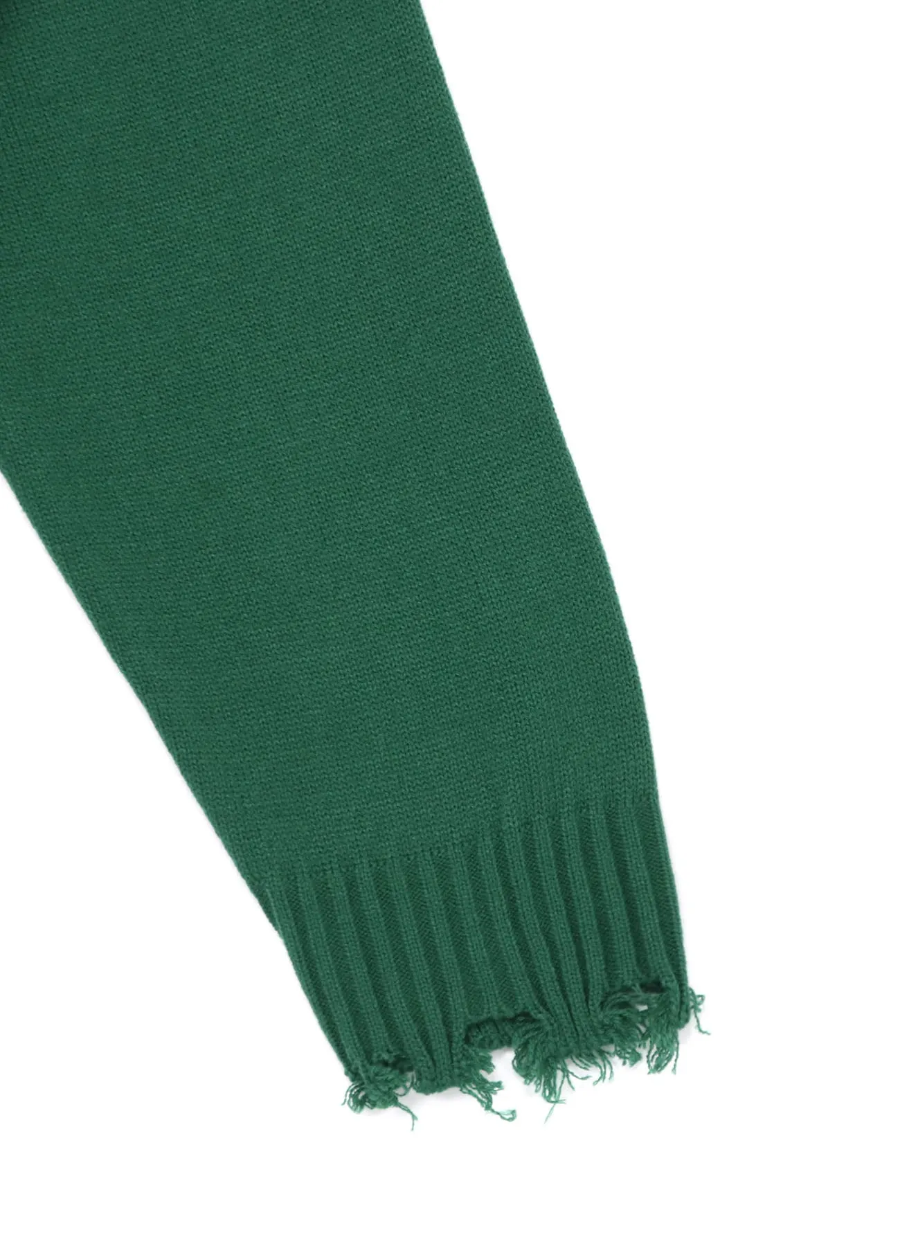 7G BULKY WOOL DAMAGE V NECK PULLOVER sold by Yohji Yamamoto product image thumbnail 5