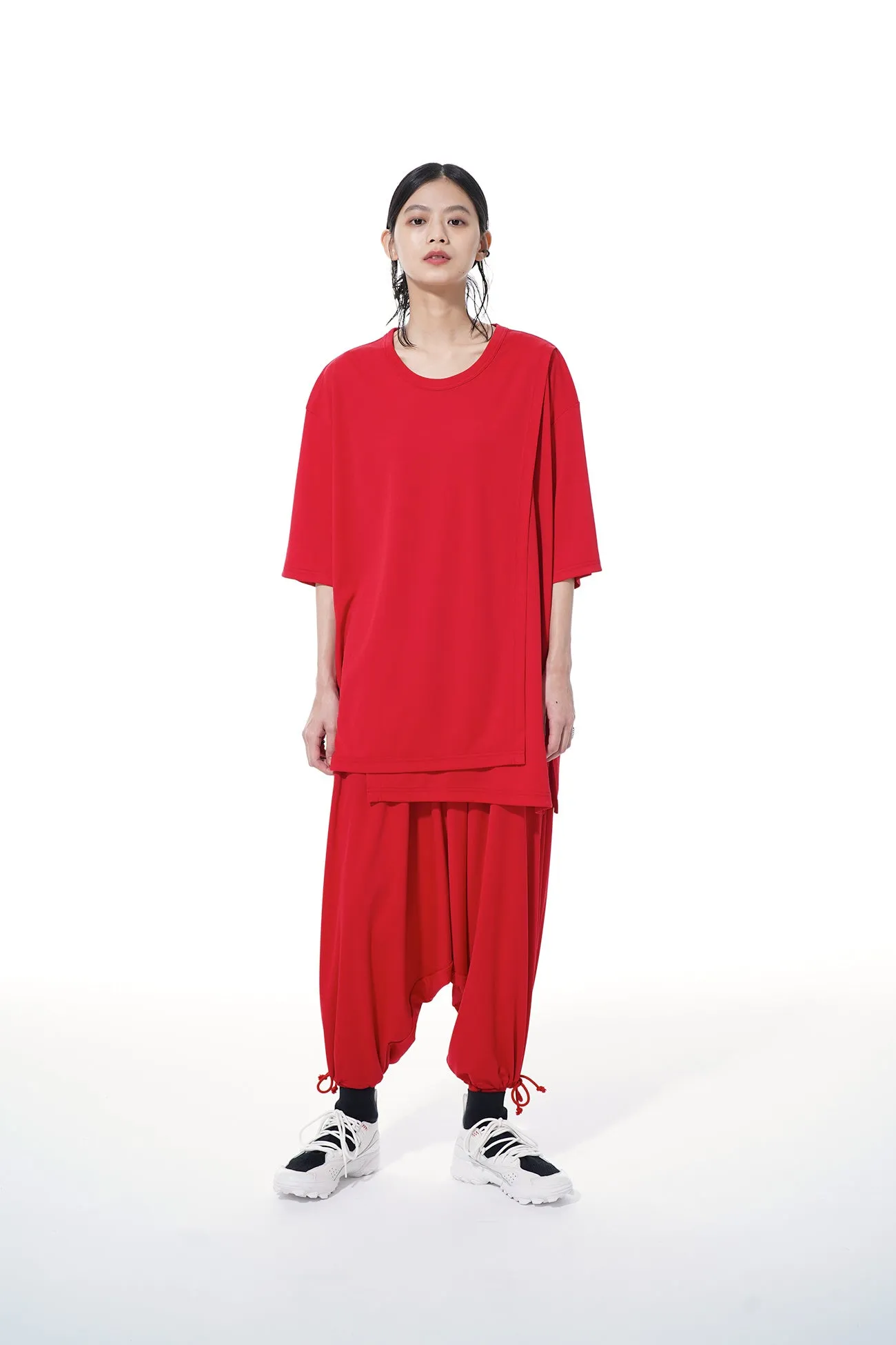 THIN SMOOTH JERSEY BALLOON SARUEL PANTS sold by Yohji Yamamoto product image thumbnail 2