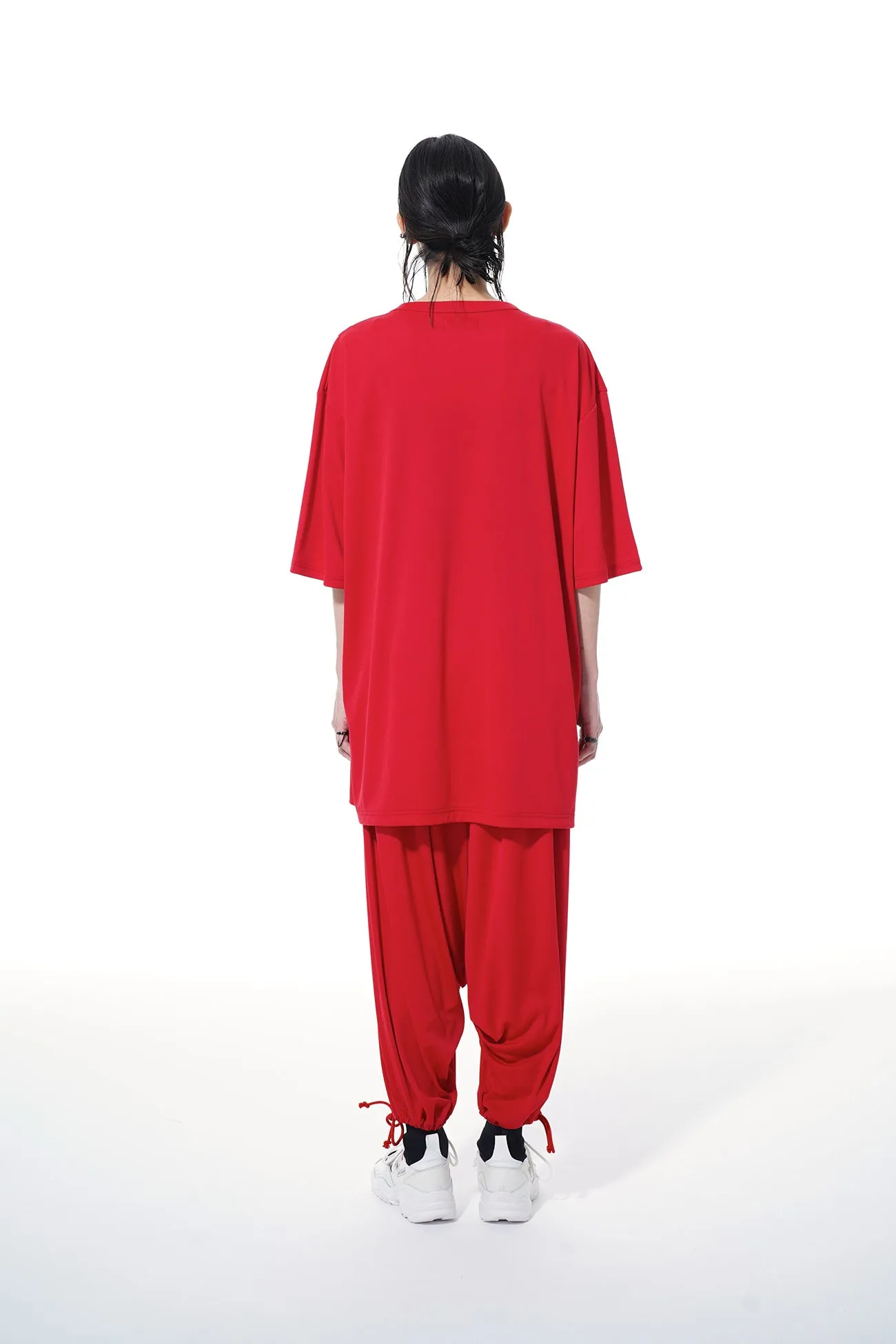 THIN SMOOTH JERSEY BALLOON SARUEL PANTS sold by Yohji Yamamoto product image thumbnail 5