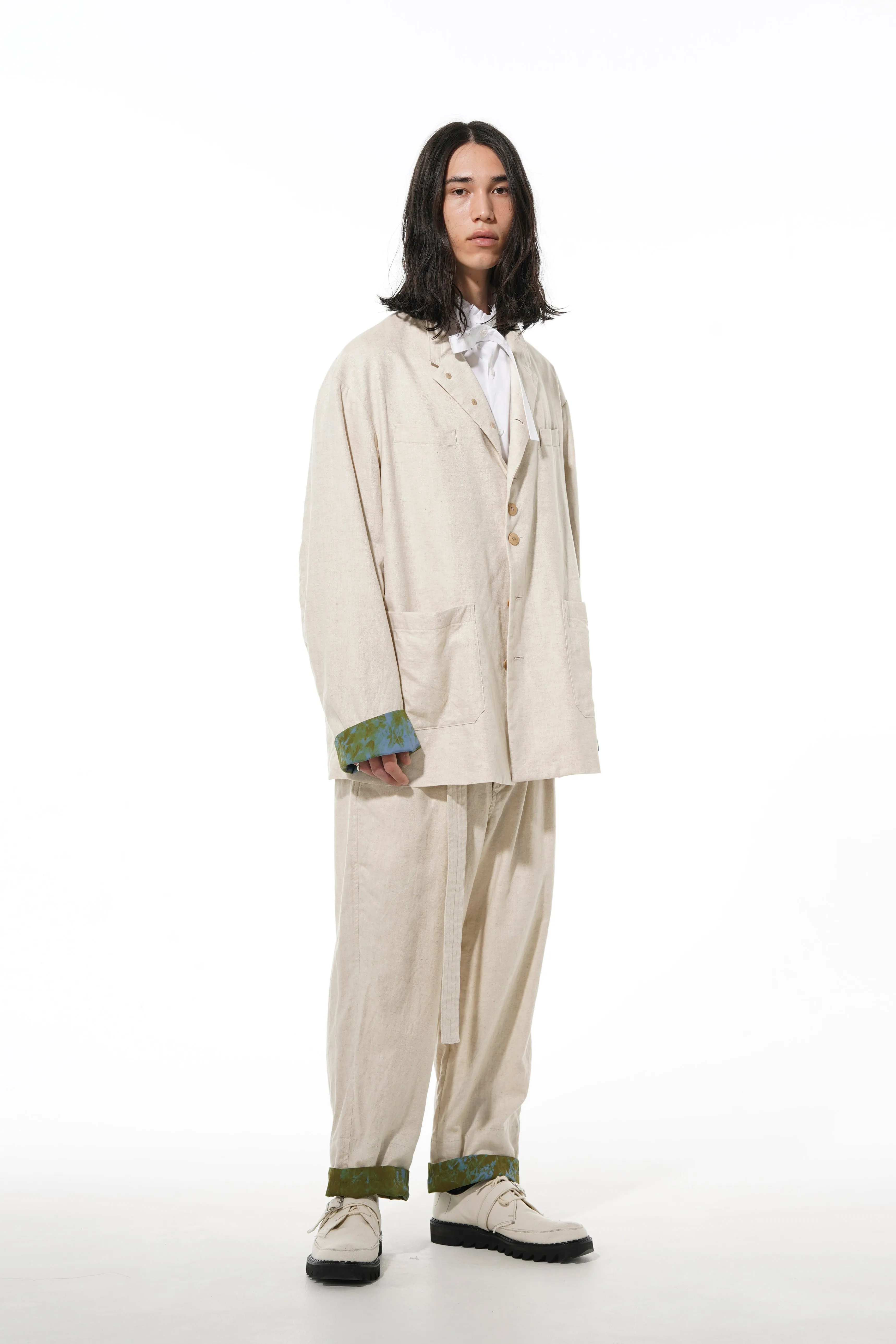 LI/C WASHER TWILL TIE DYE STAND 2WAY 8BS BIG JACKET sold by Yohji Yamamoto product image thumbnail 5