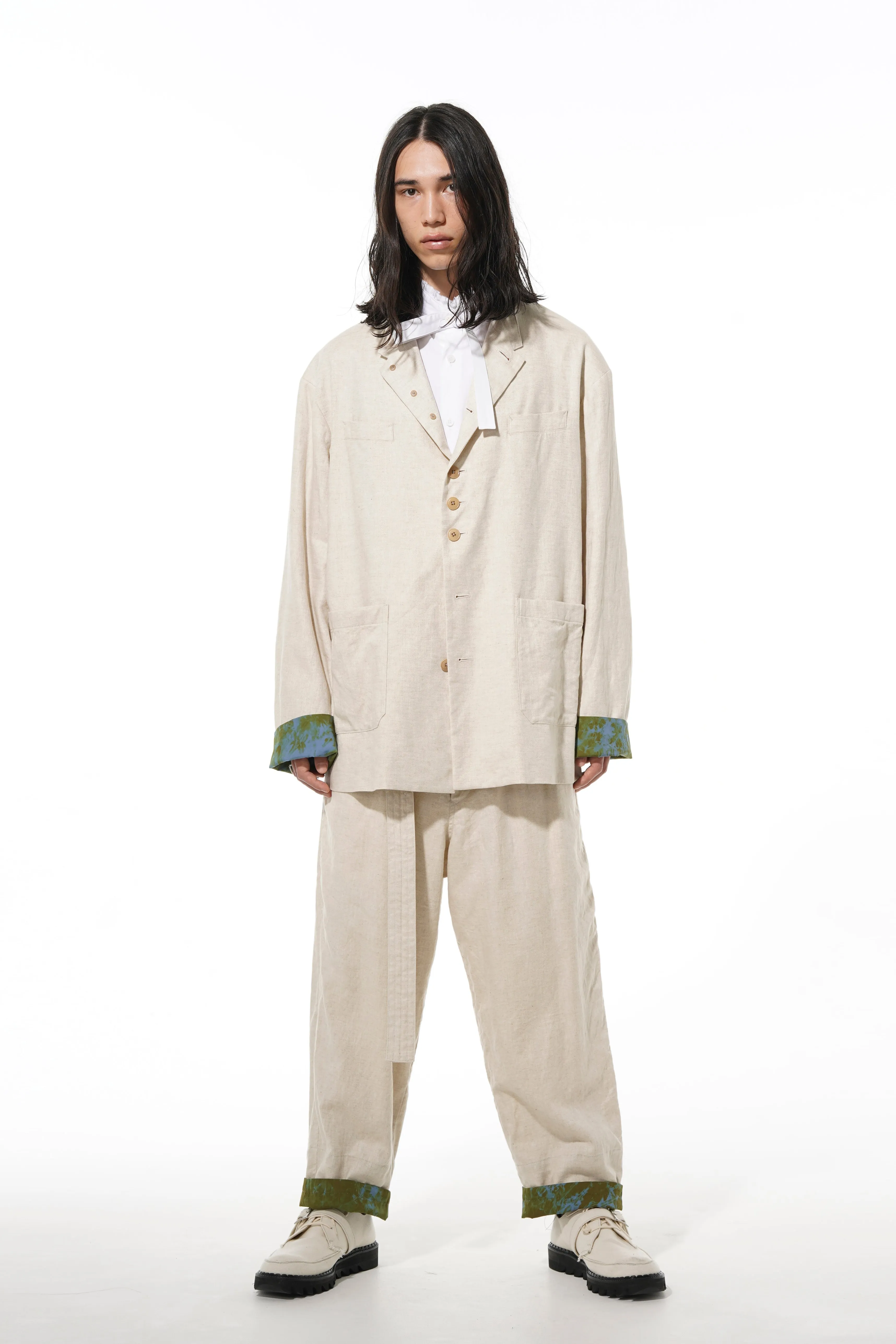 LI/C WASHER TWILL TIE DYE STAND 2WAY 8BS BIG JACKET sold by Yohji Yamamoto product image thumbnail 2