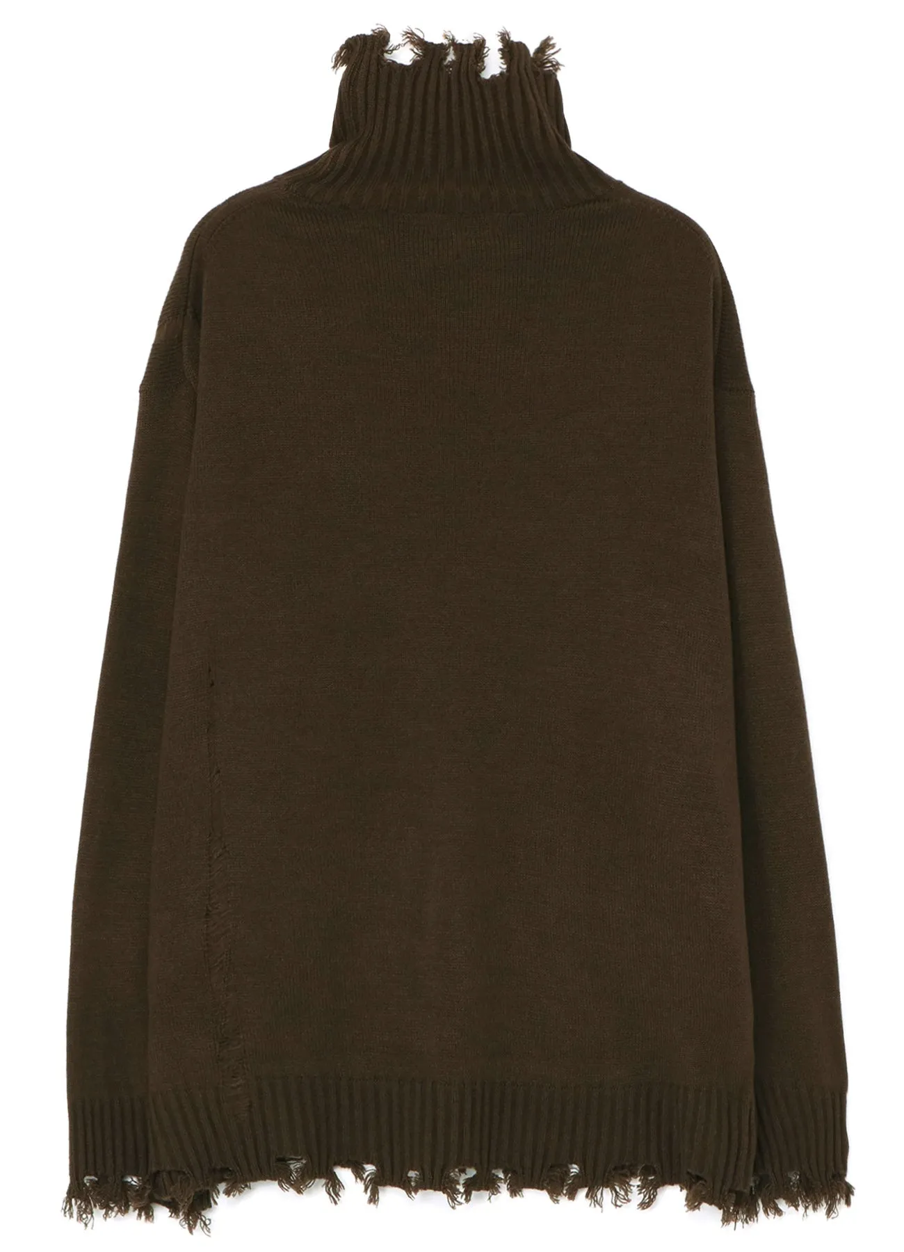 7G BULKY WOOL DAMAGE TURTLE PULLOVER sold by Yohji Yamamoto product image thumbnail 3