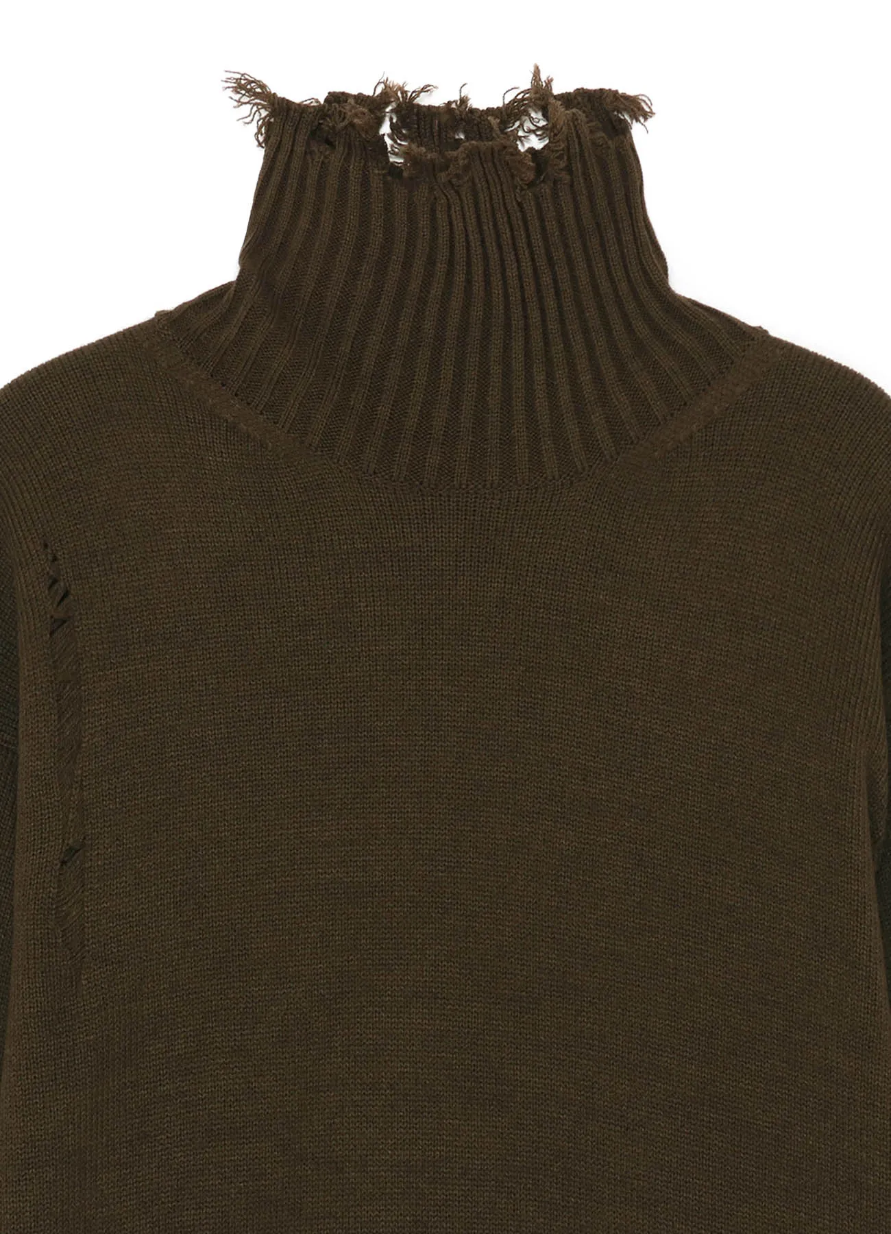 7G BULKY WOOL DAMAGE TURTLE PULLOVER sold by Yohji Yamamoto product image thumbnail 4