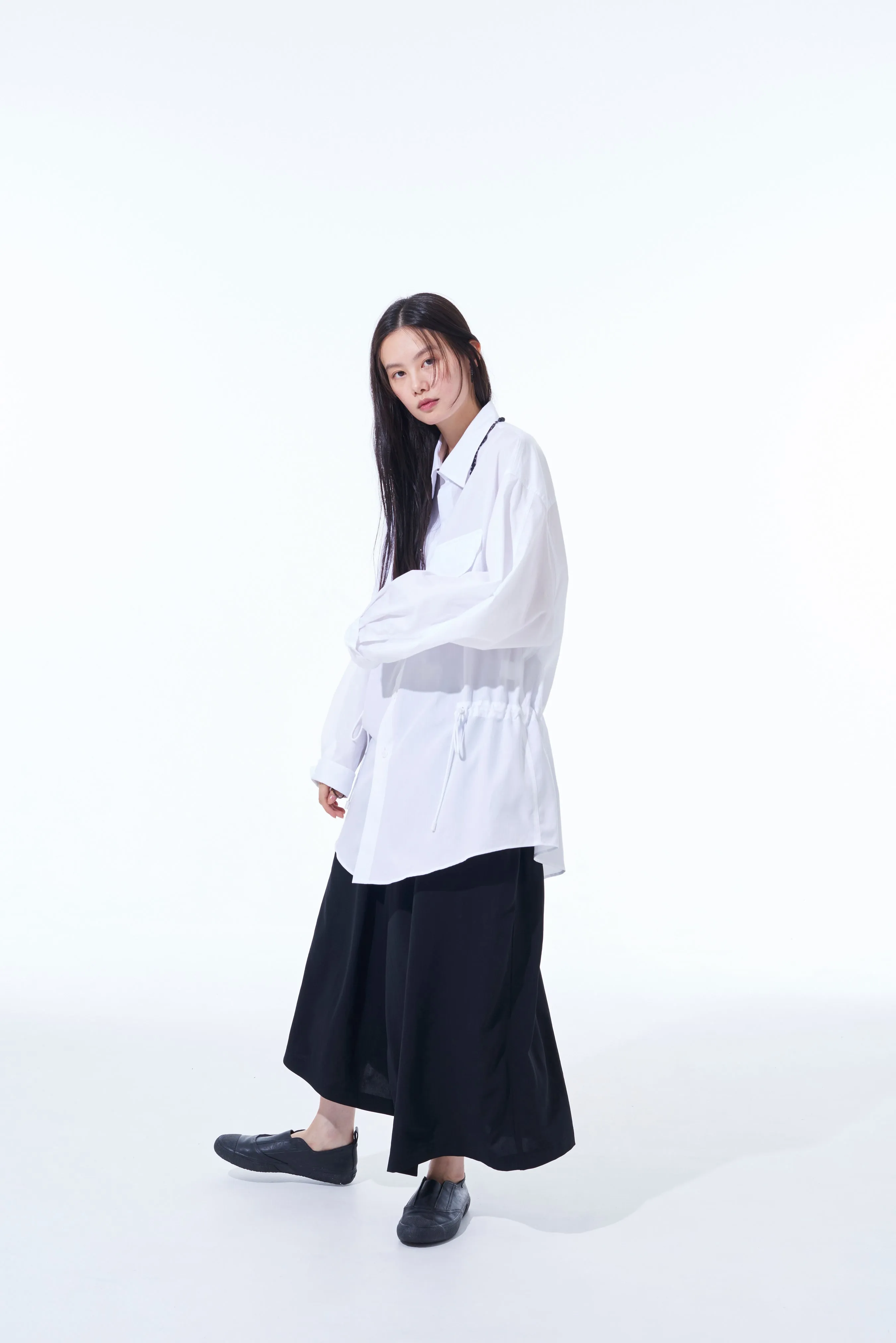 COTTON BROAD CLOTH MODS COAT-INSPIRED SHIRT sold by Yohji Yamamoto product image thumbnail 3